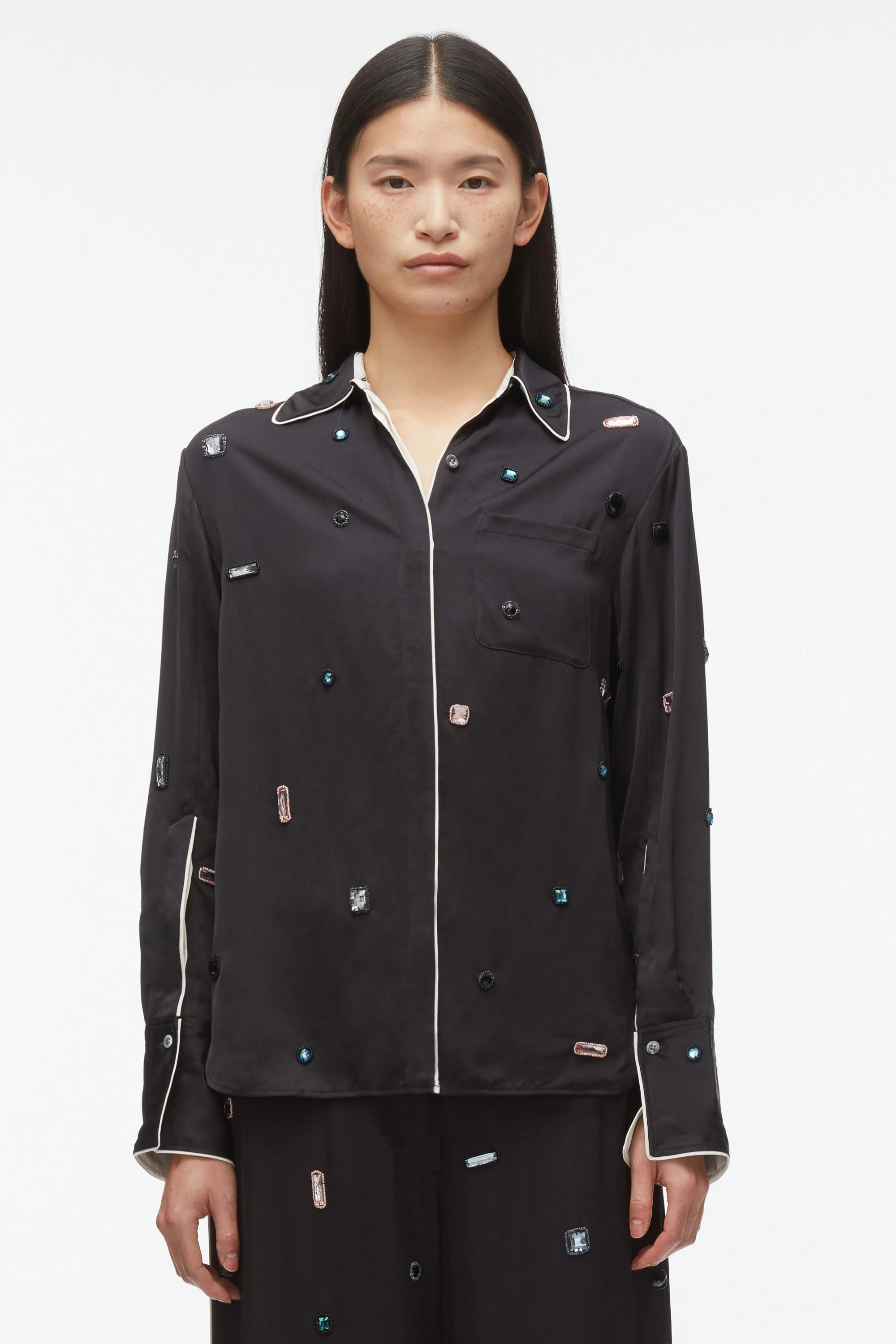 Halo Embroidered PJ Shirt - Image 2