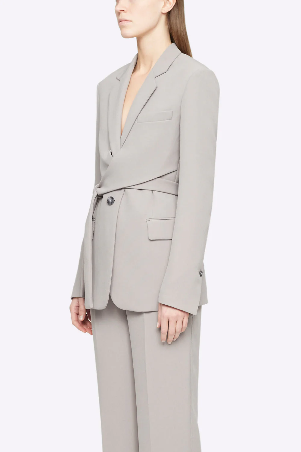 Heavy Cady Wrap Blazer - Image 4