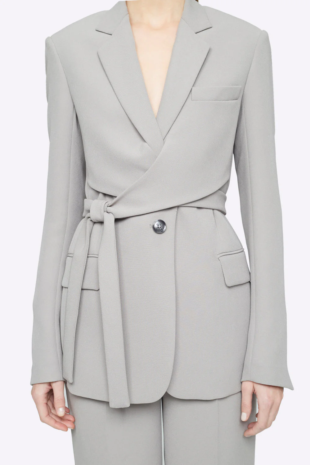 Heavy Cady Wrap Blazer - Image 6