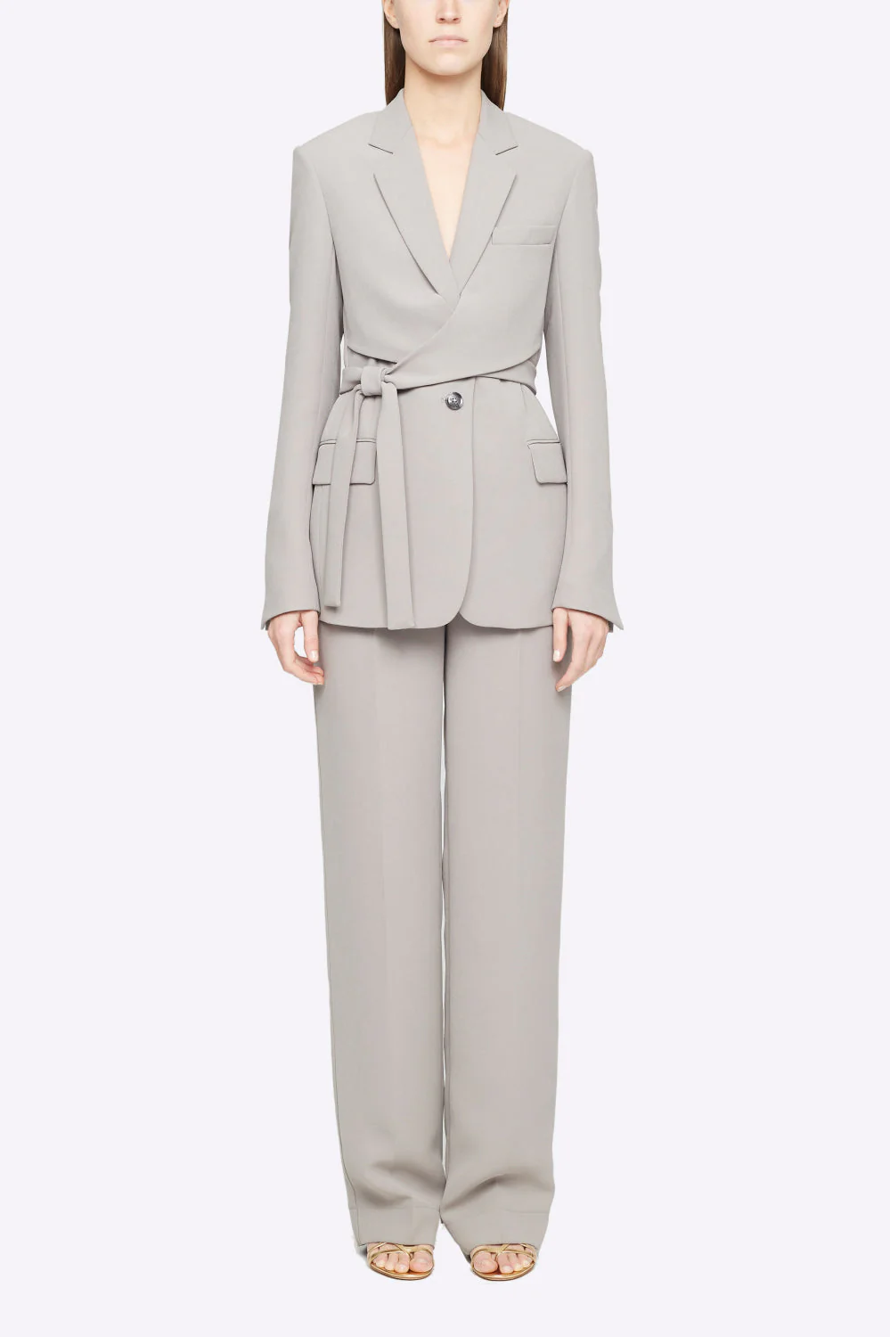 Heavy Cady Wrap Blazer - Image 7