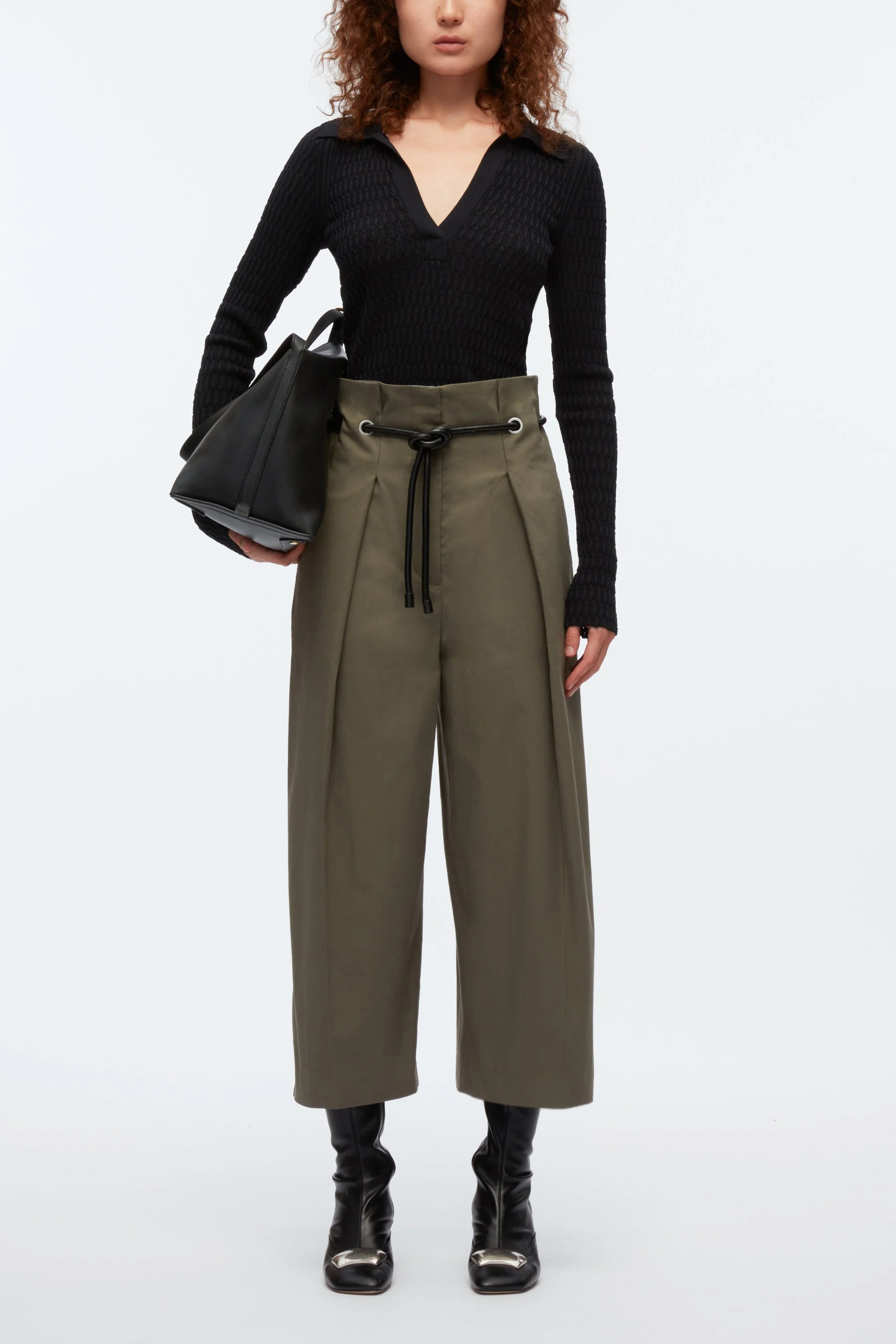 Honeycomb Stitch Polo Top - Image 6