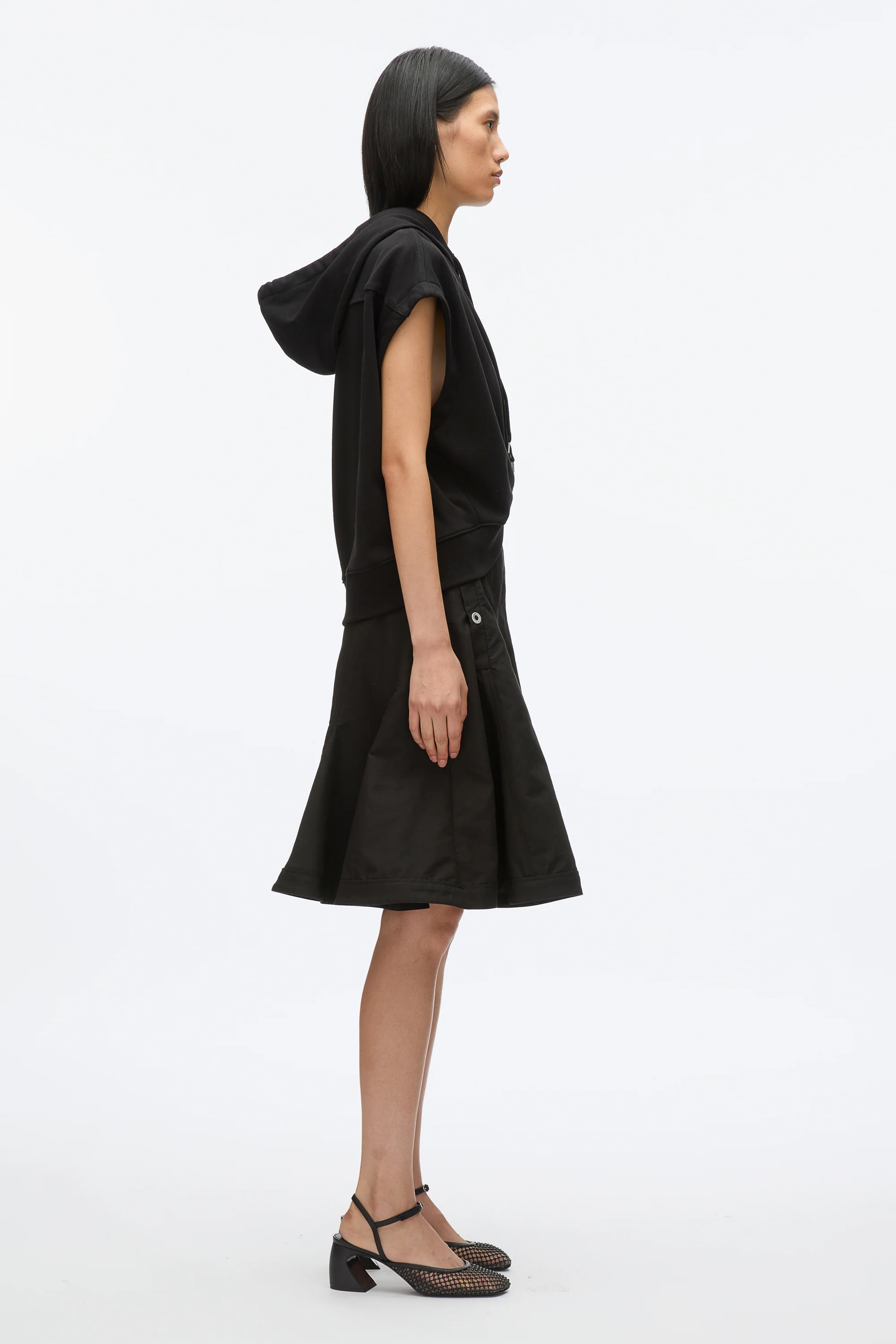 Hoodie Dress with Flounce Skirt - Image 8