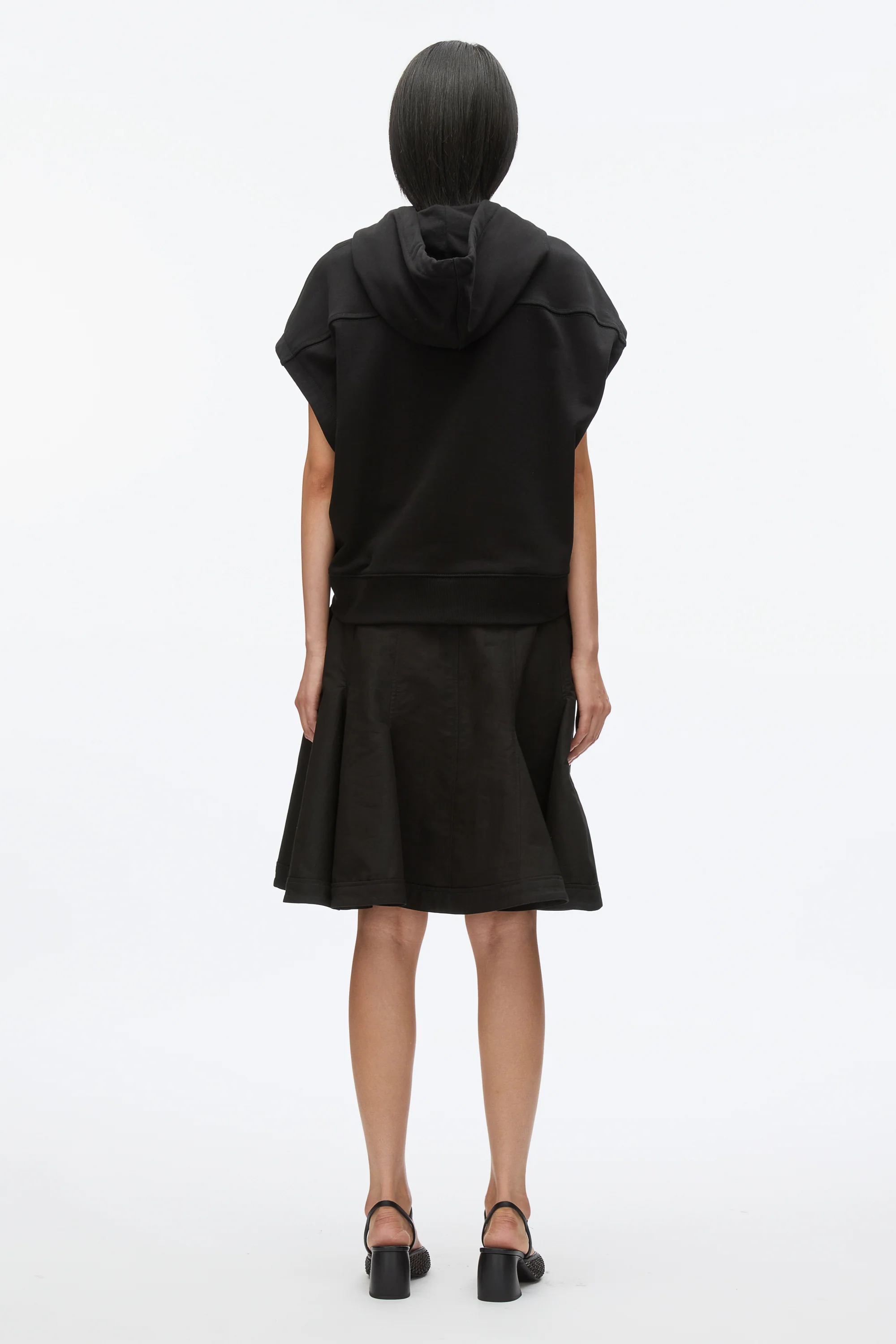 Hoodie Dress with Flounce Skirt - Image 9