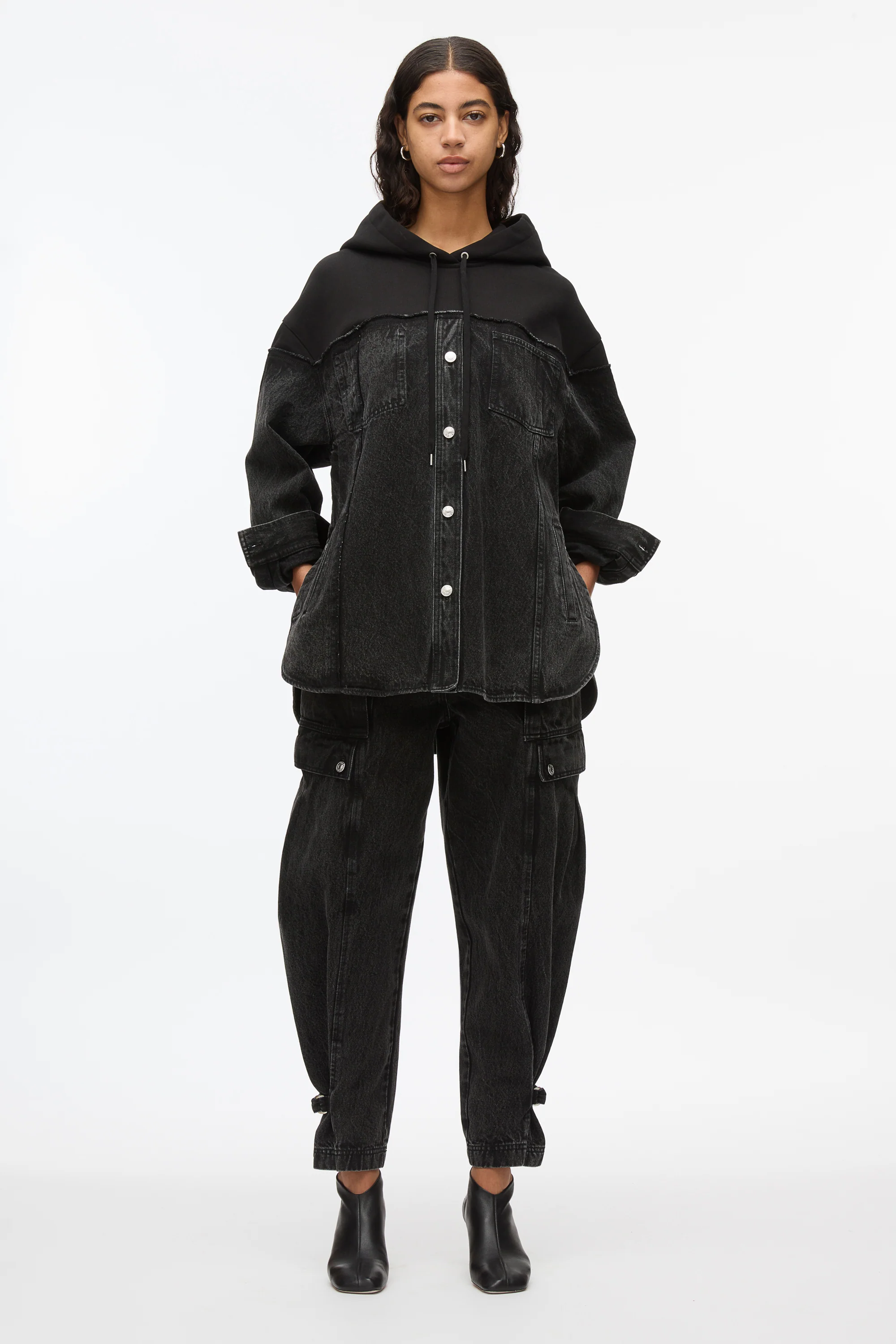 Hybrid Denim Hoodie - Image 2