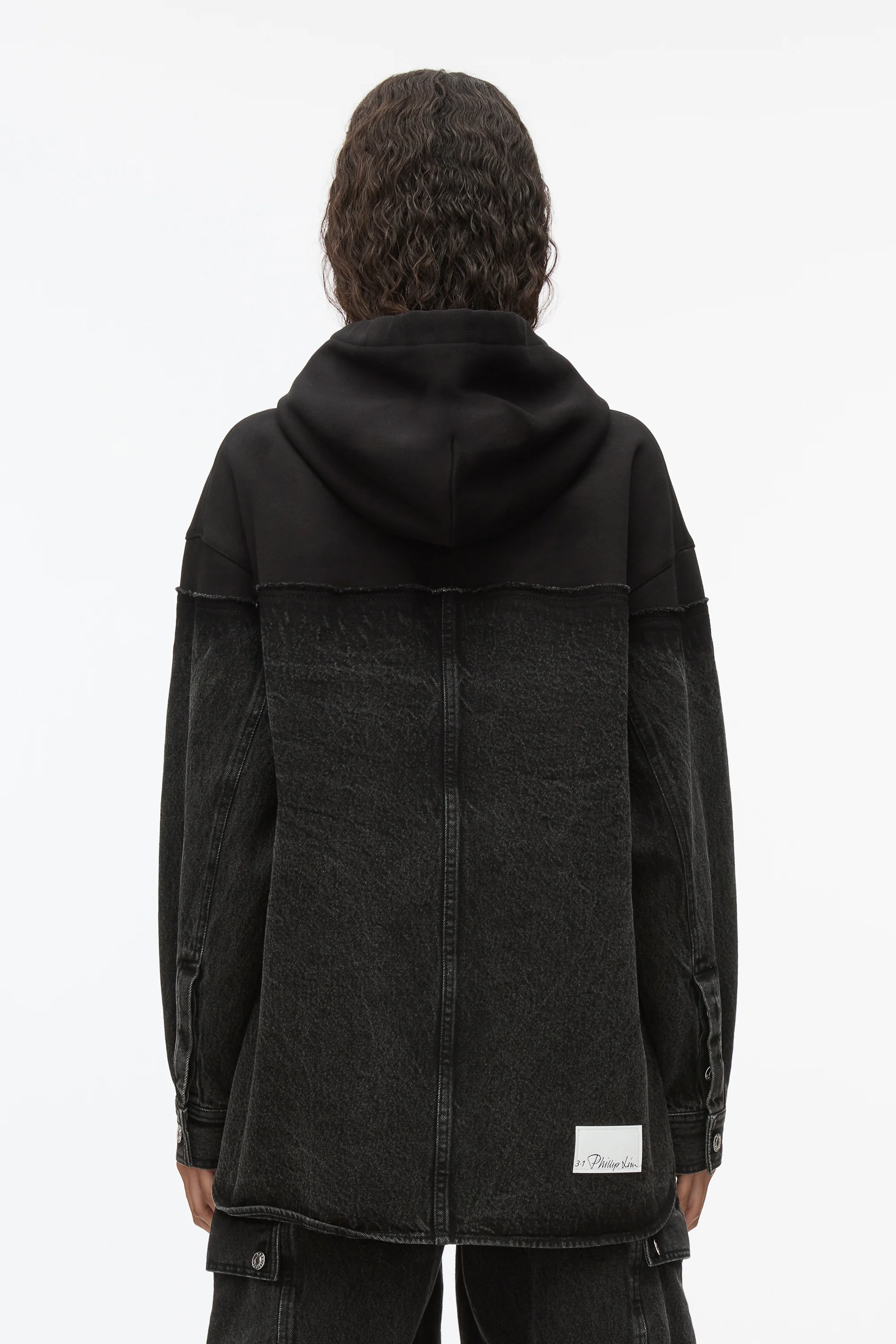 Hybrid Denim Hoodie - Image 6
