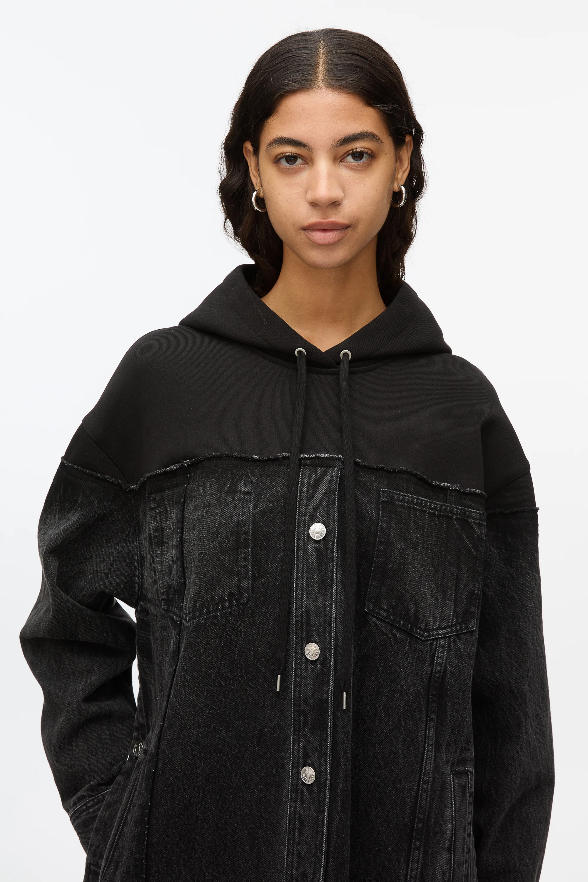 Hybrid Denim Hoodie - Image 7
