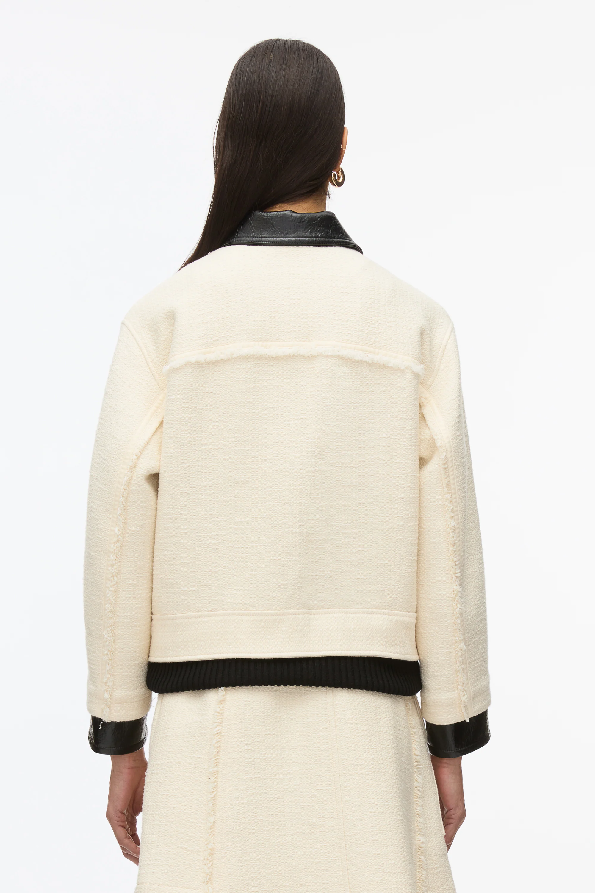 Hybrid Tweed Moto Jacket - Image 5
