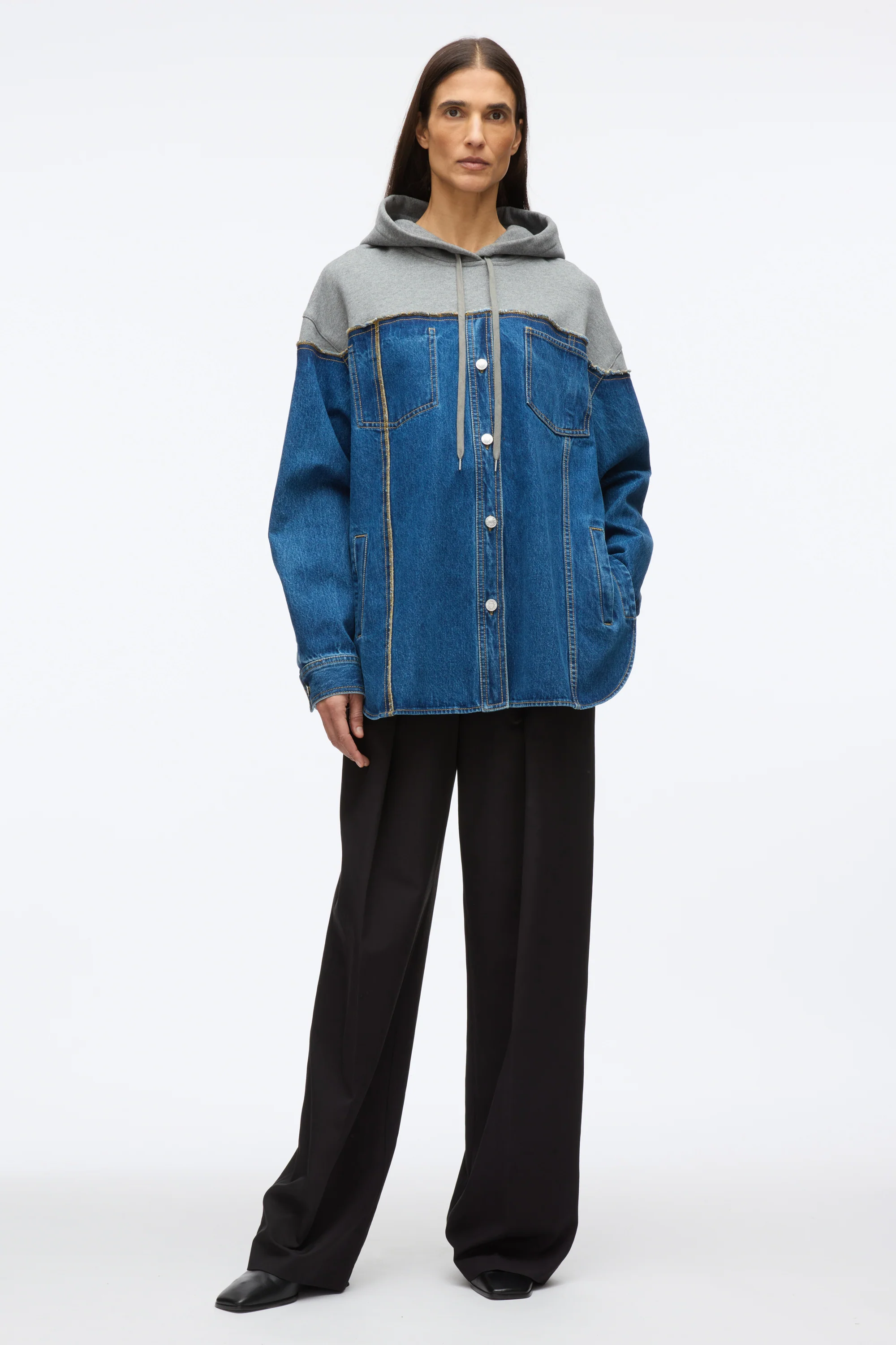 Hybrid Denim Hoodie