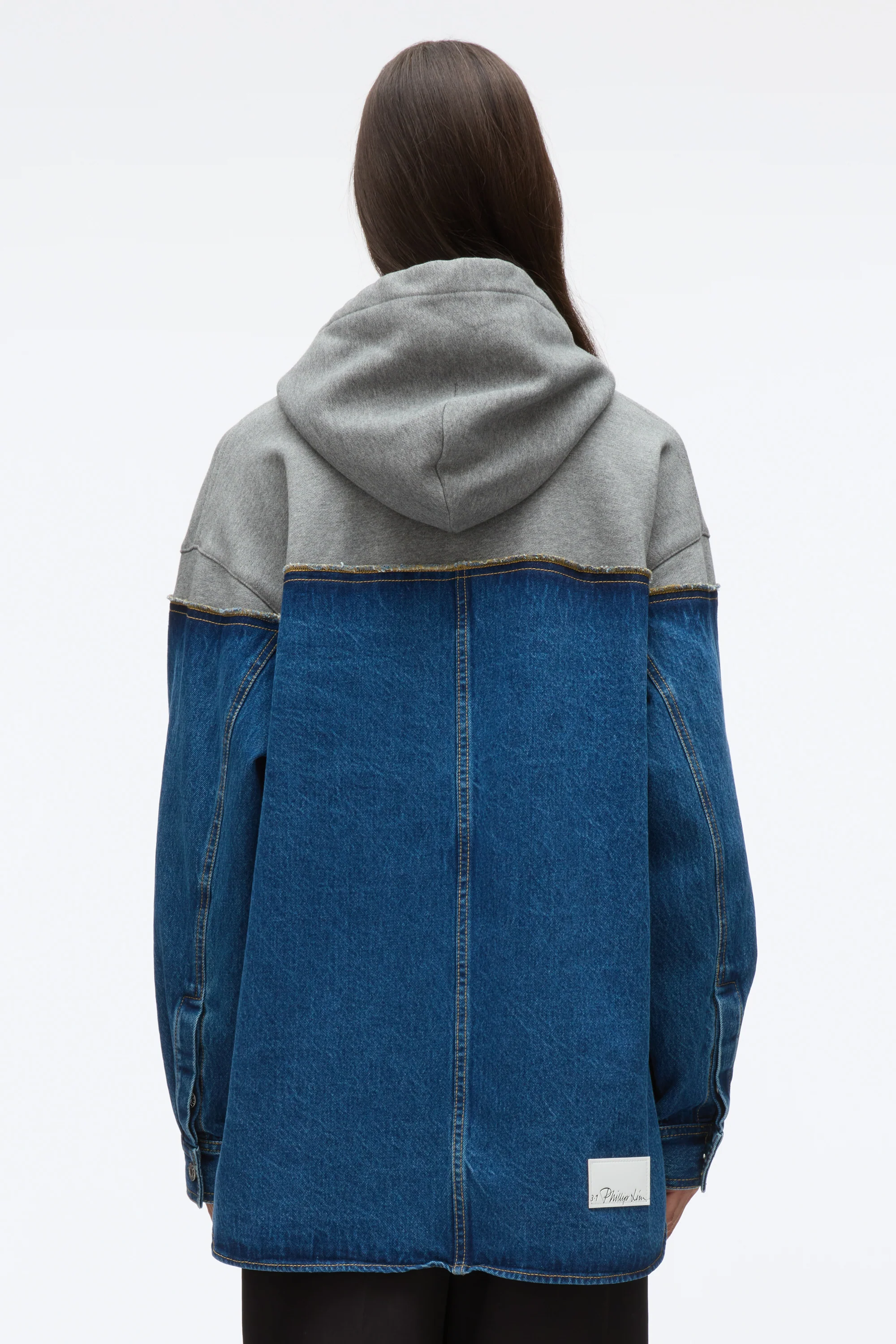 Hybrid Denim Hoodie - Image 5