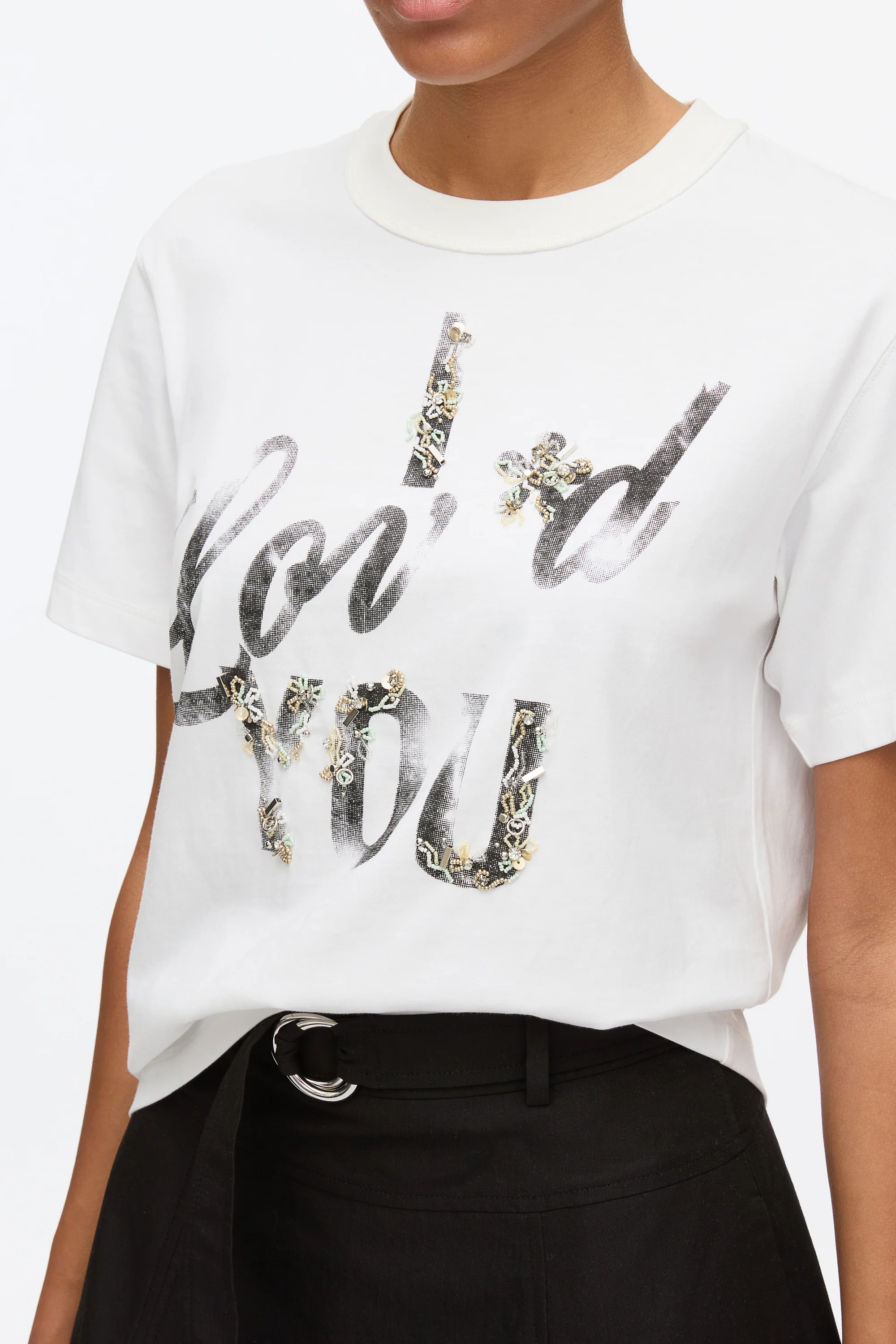 I Lov'd You Embroidered Tee - Image 10
