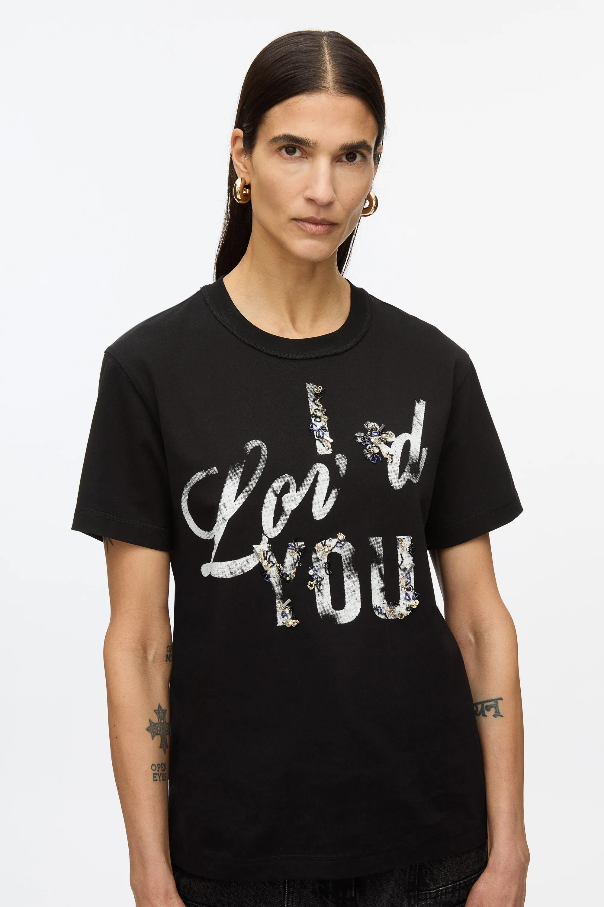 I Lov'd You Embroidered Tee - Image 2