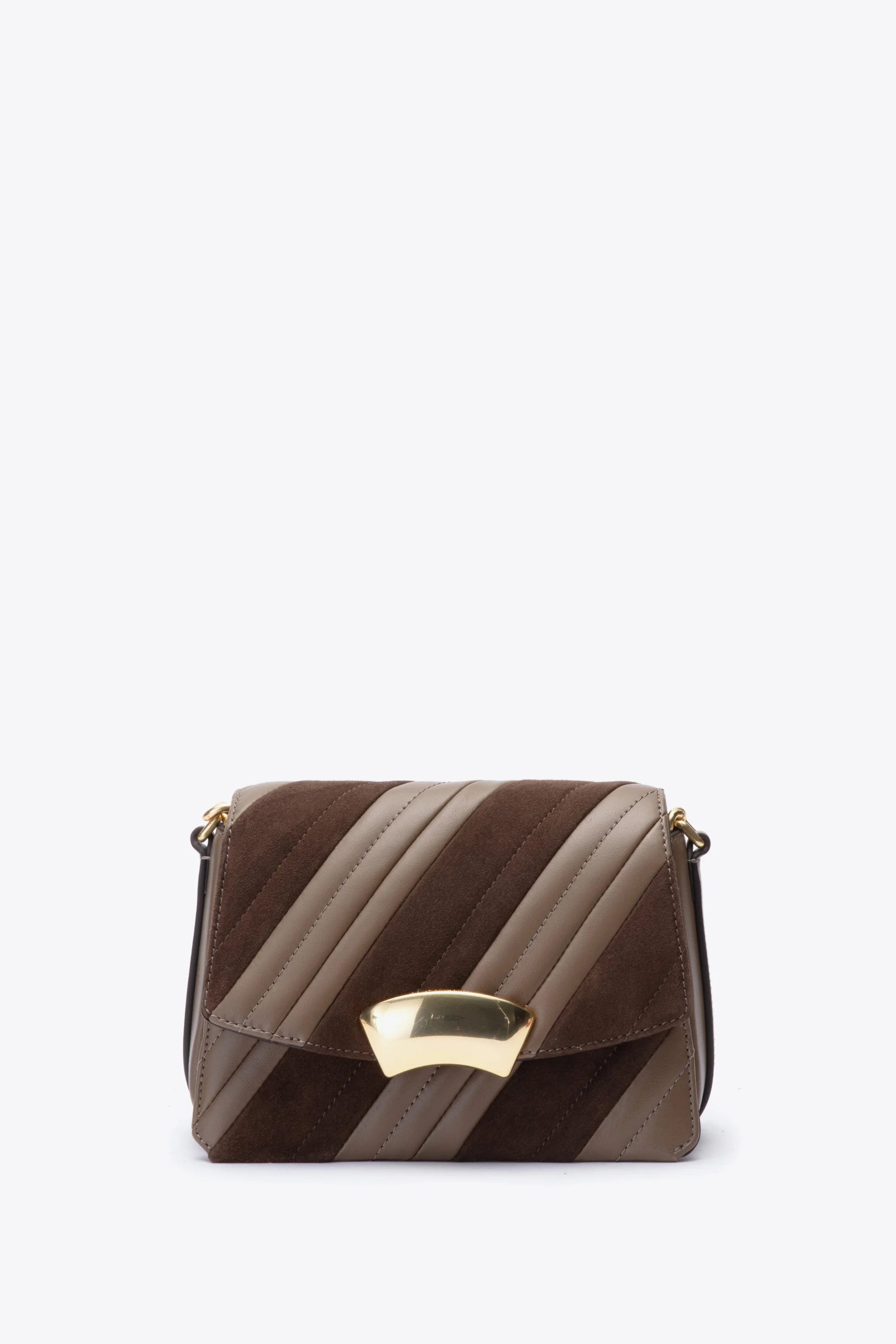 ID Quilted Shoulder Bag with Chain - Image 7