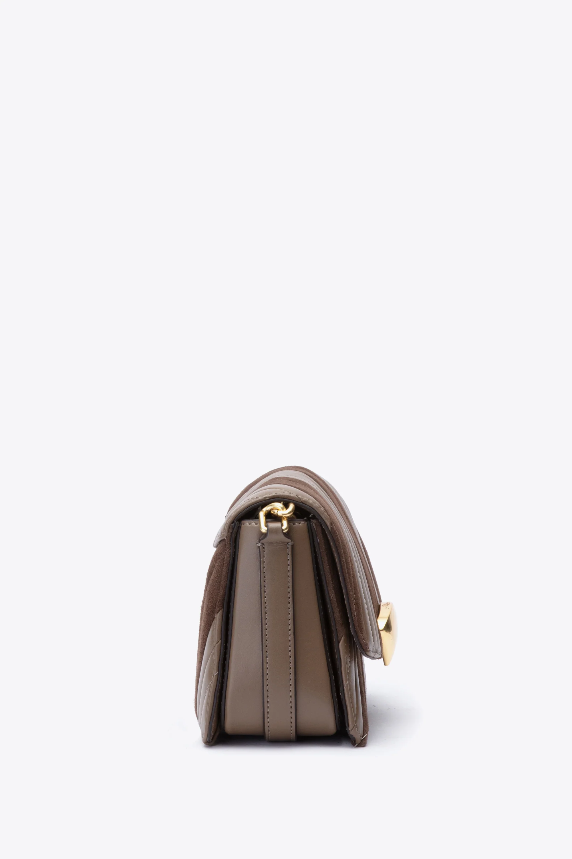 ID Quilted Shoulder Bag with Chain - Image 8