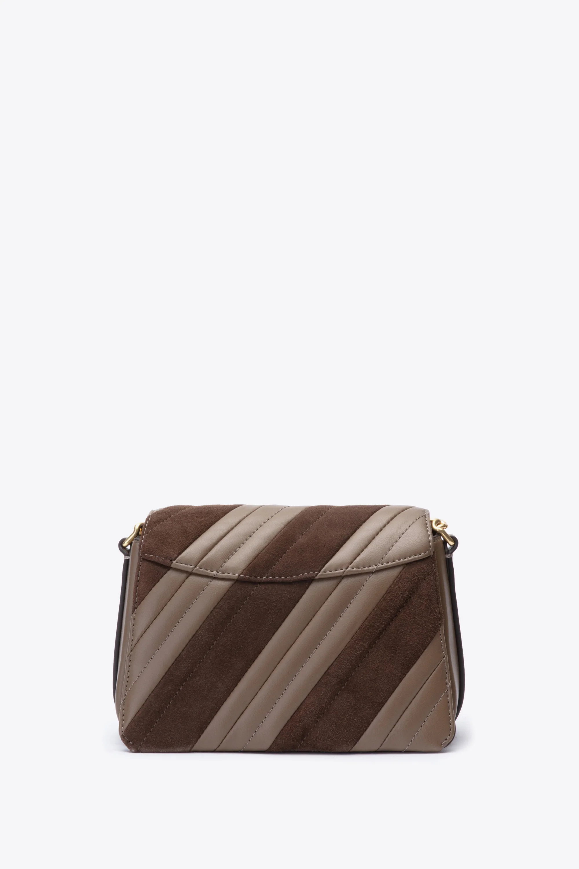 ID Quilted Shoulder Bag with Chain - Image 9