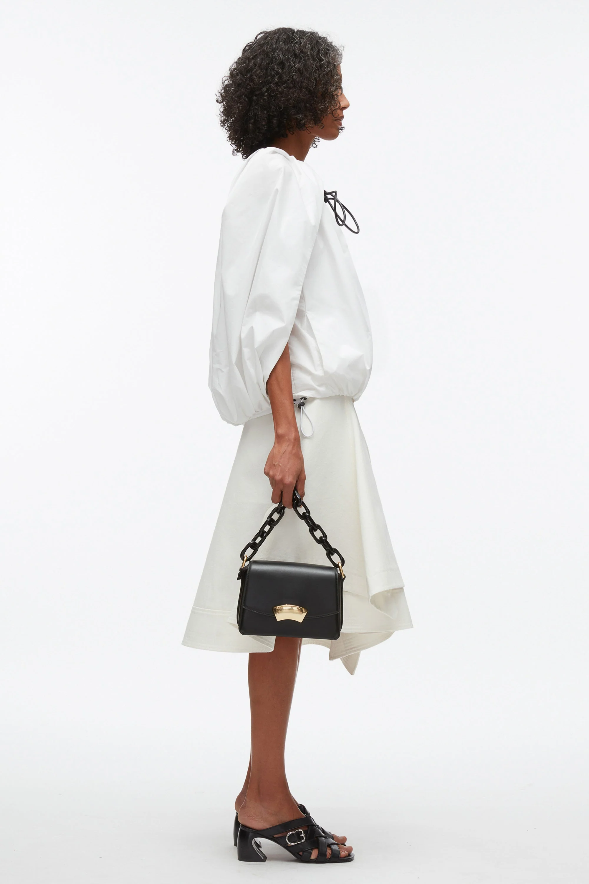Camel ID Shoulder Bag with Resin Chain - Image 8