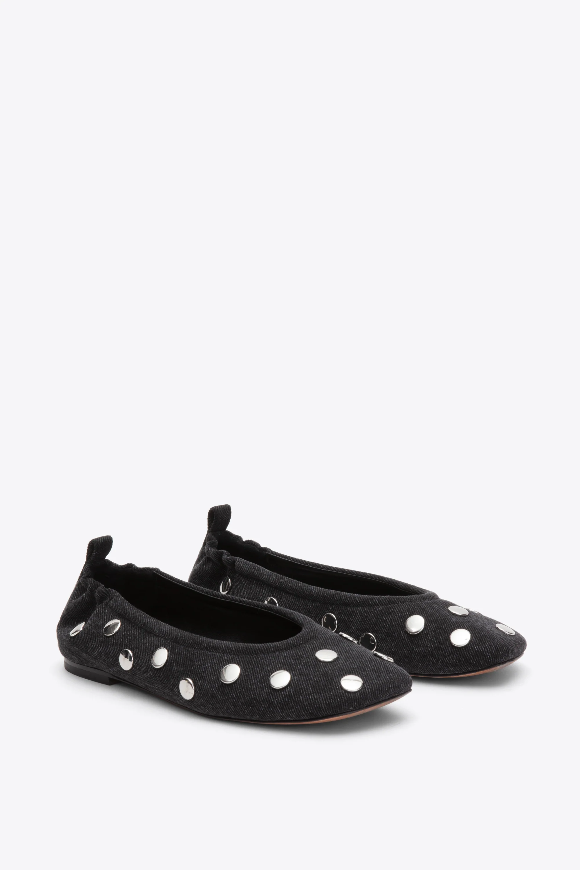 ID Stretch Back Ballerina Flat with Studs - Image 3
