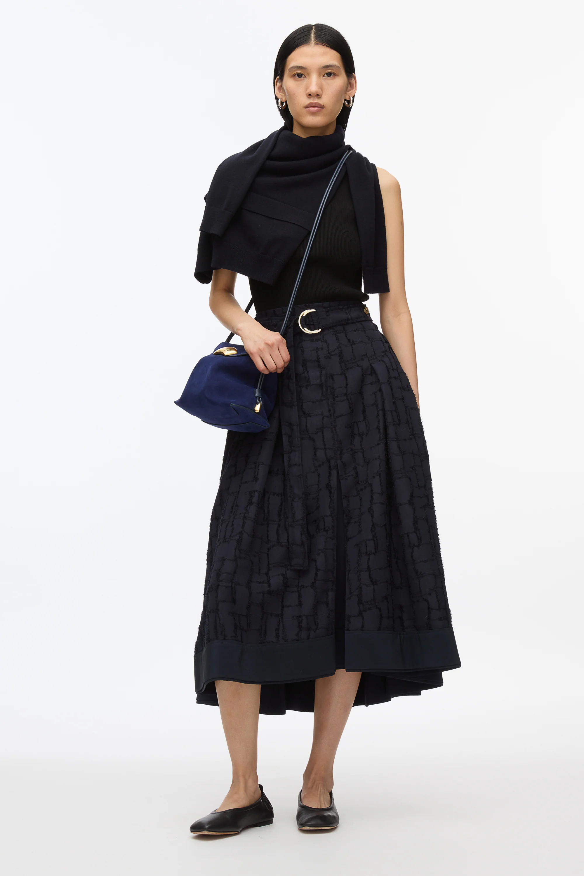 Check Fil Coupé Skirt