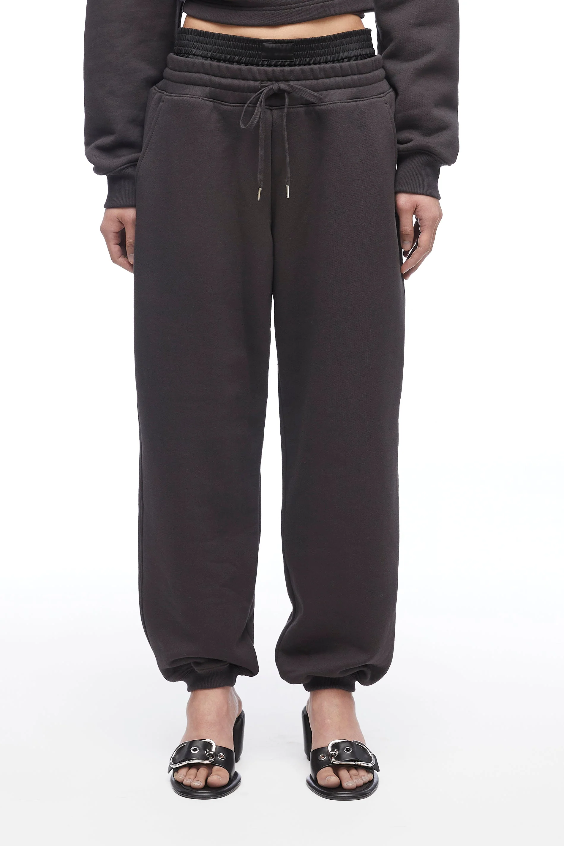 Jogger Sweatpant With Satin Boxer Waistand - Image 3