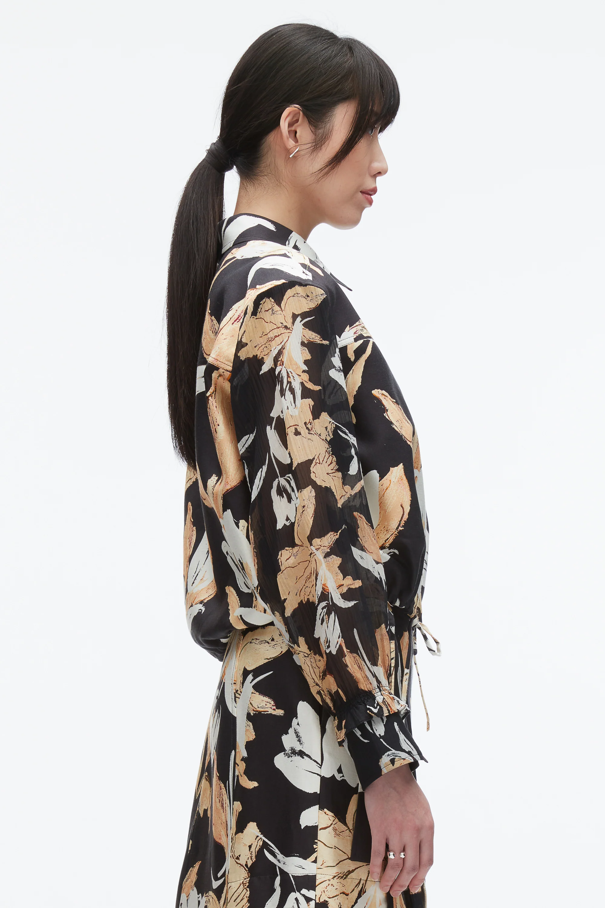 Joyful Tulip Cropped Shirt Jacket - Image 4