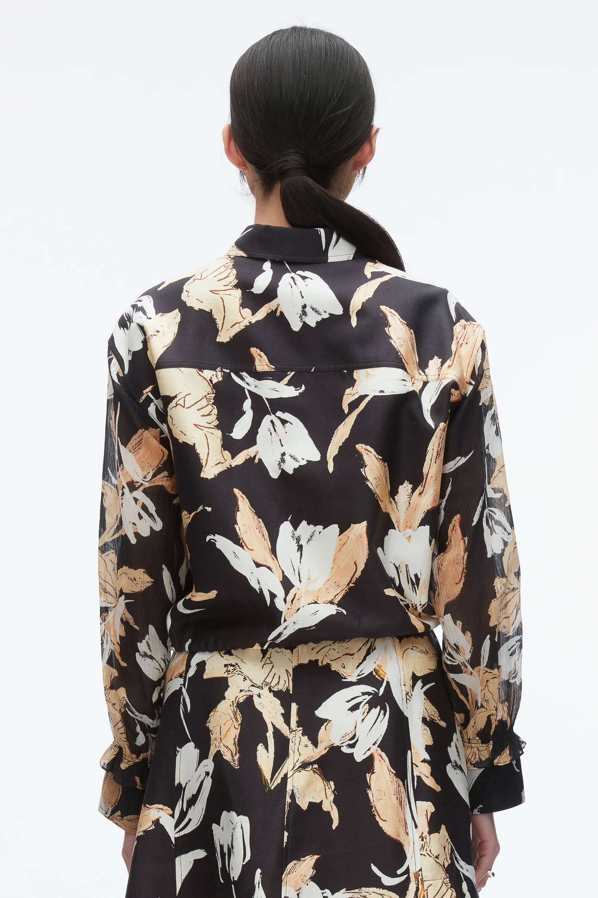 Joyful Tulip Cropped Shirt Jacket - Image 5