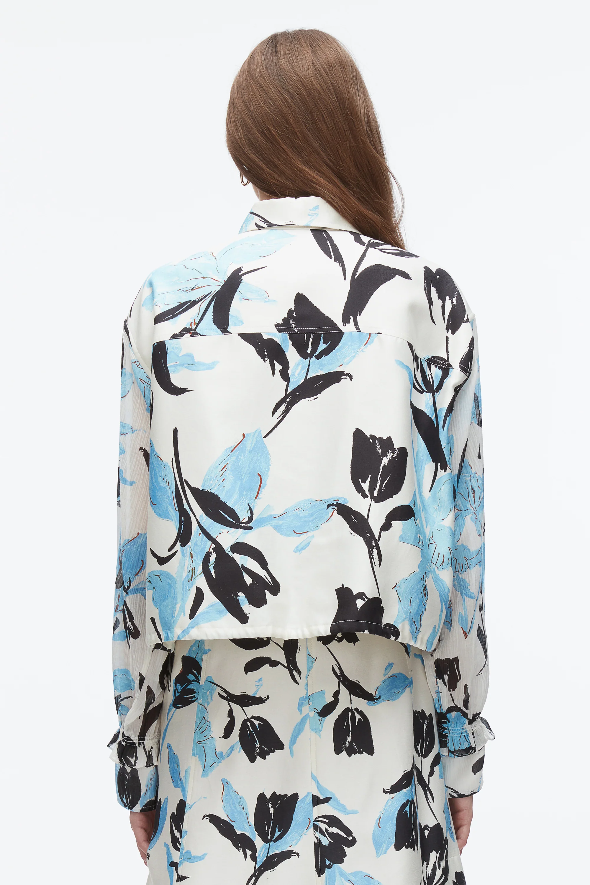 Joyful Tulip Cropped Shirt Jacket - Image 11