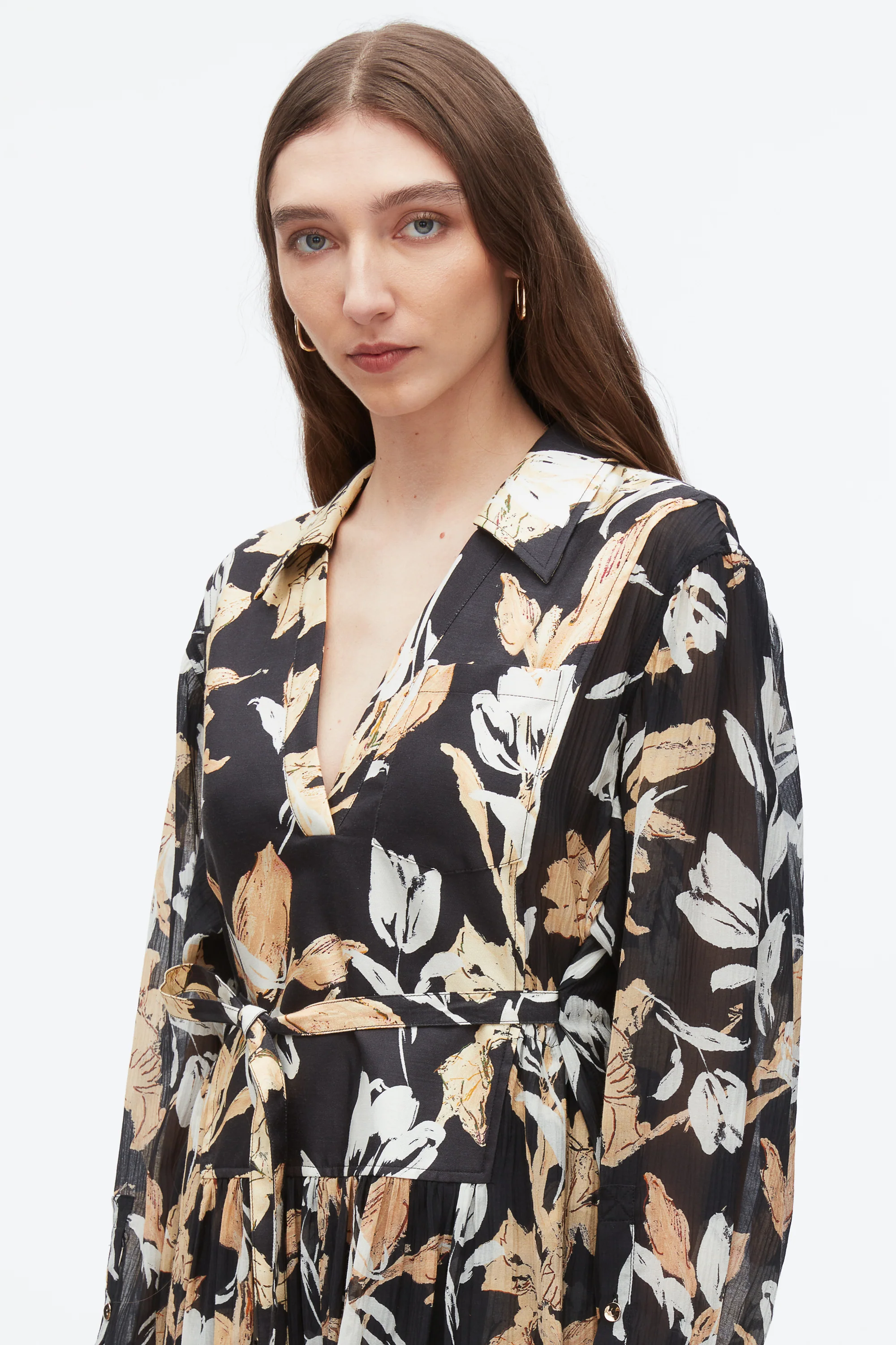 Joyful Tulip Shirt Dress - Image 5