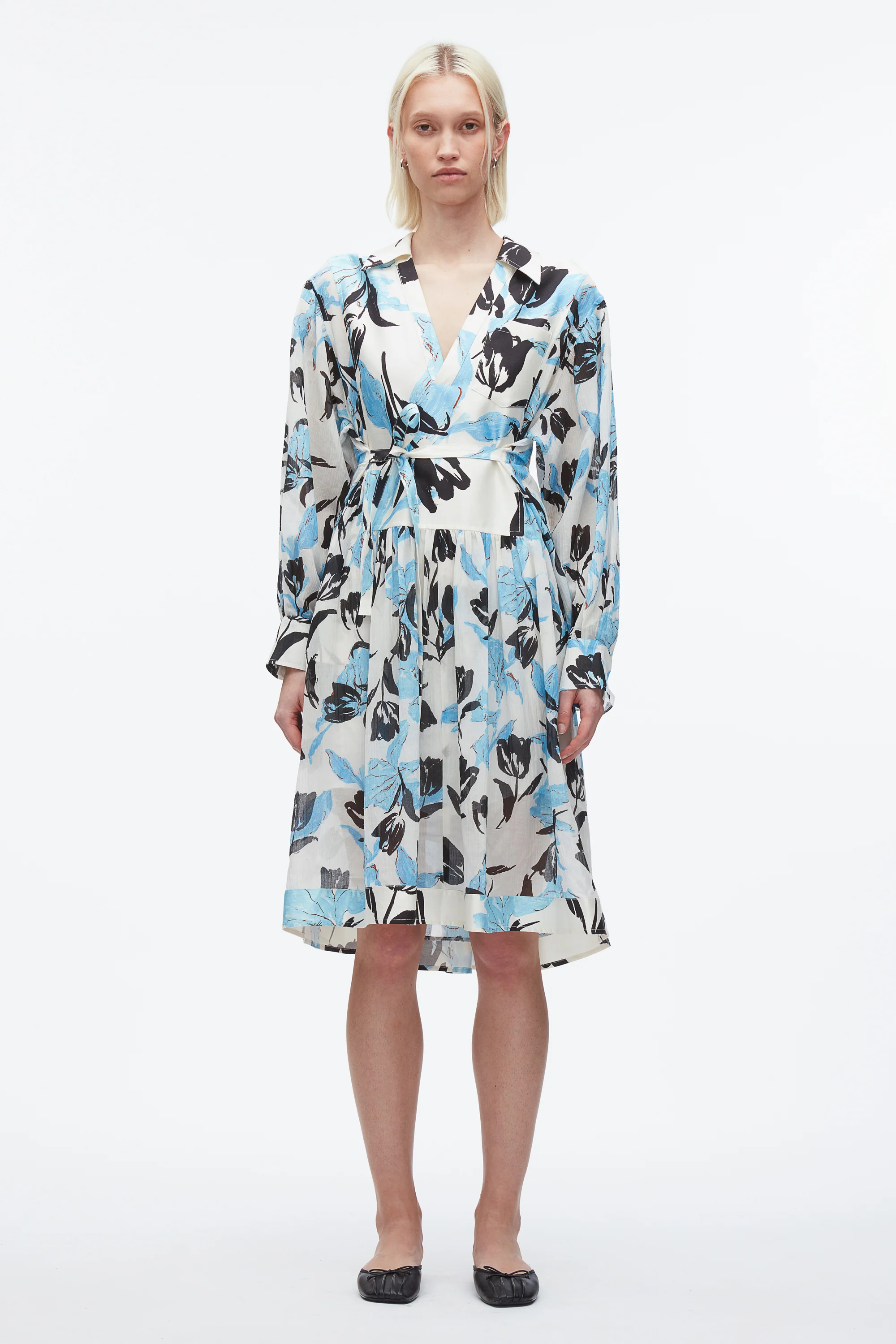 Joyful Tulip Shirt Dress - Image 8