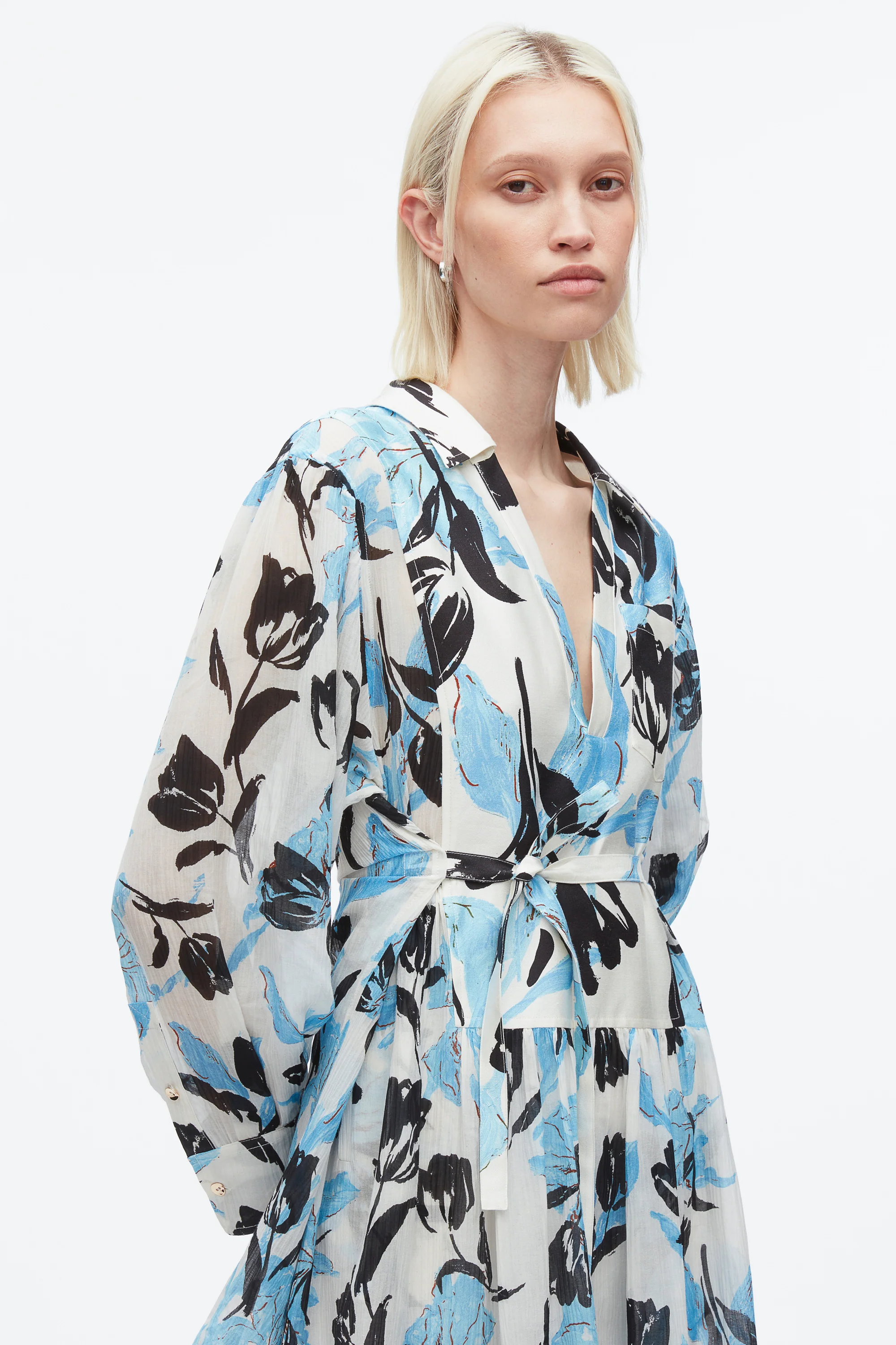 Joyful Tulip Shirt Dress - Image 11
