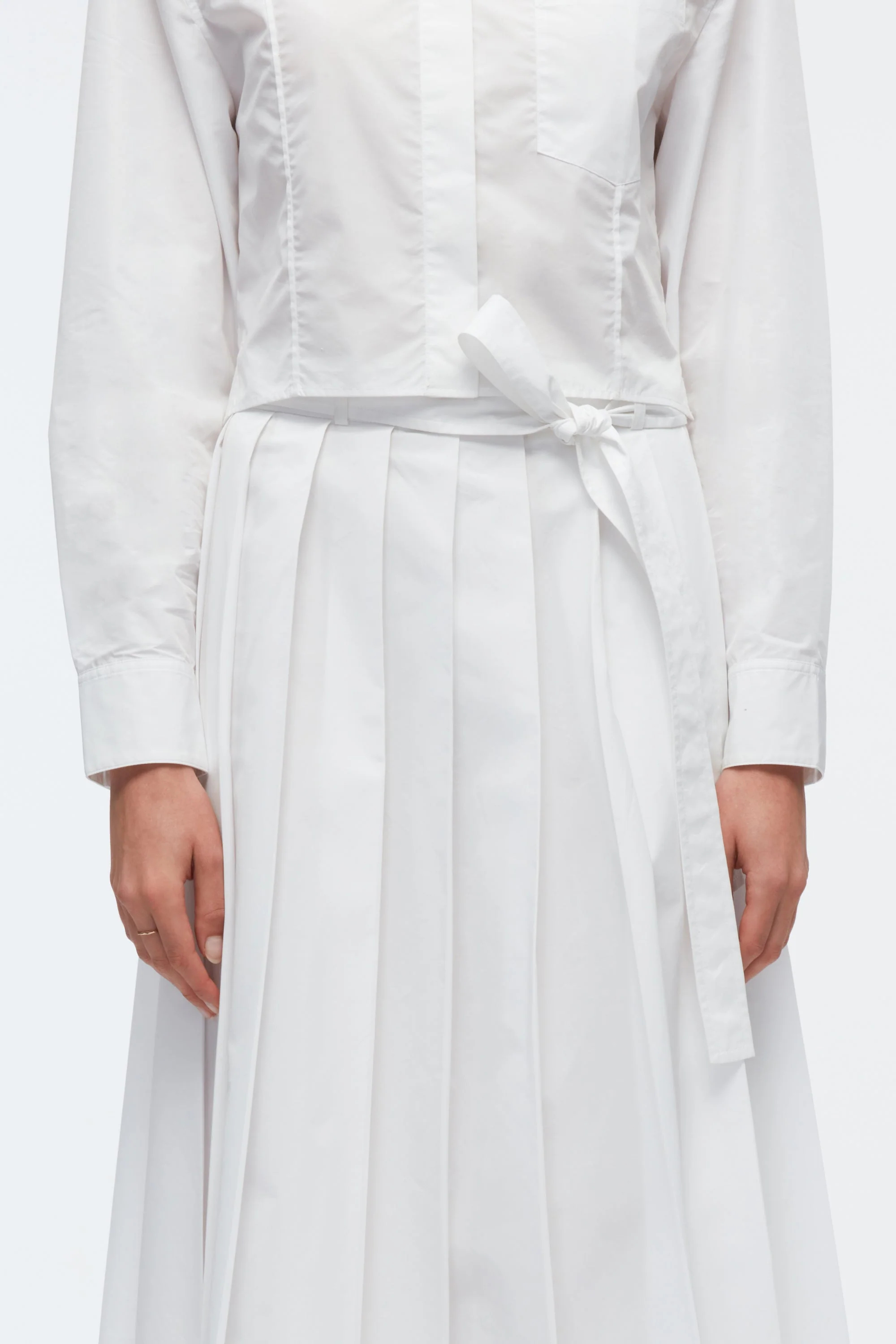 Knife Pleat Belted Skirt - Image 14