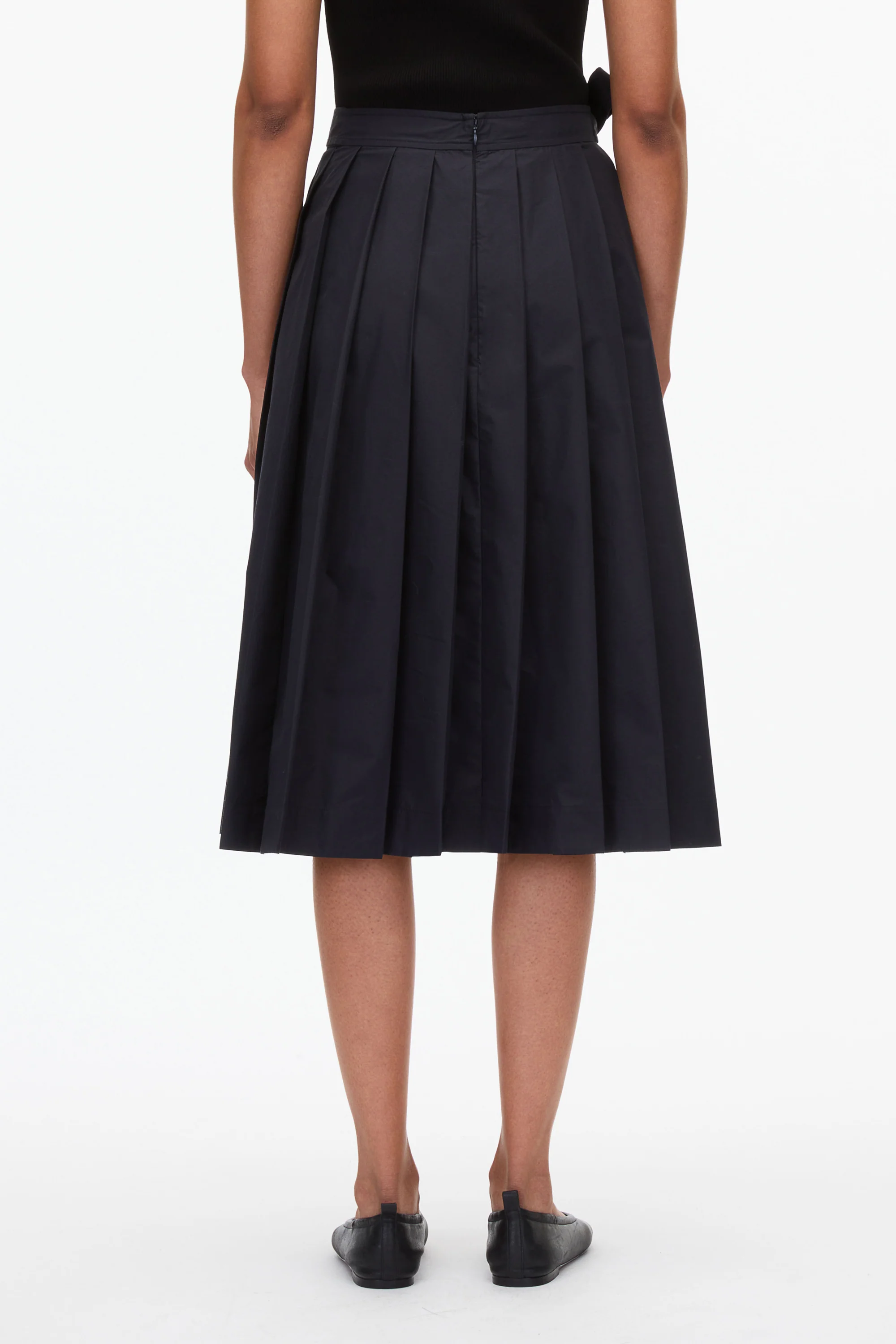 Knife Pleat Belted Skirt - Image 4