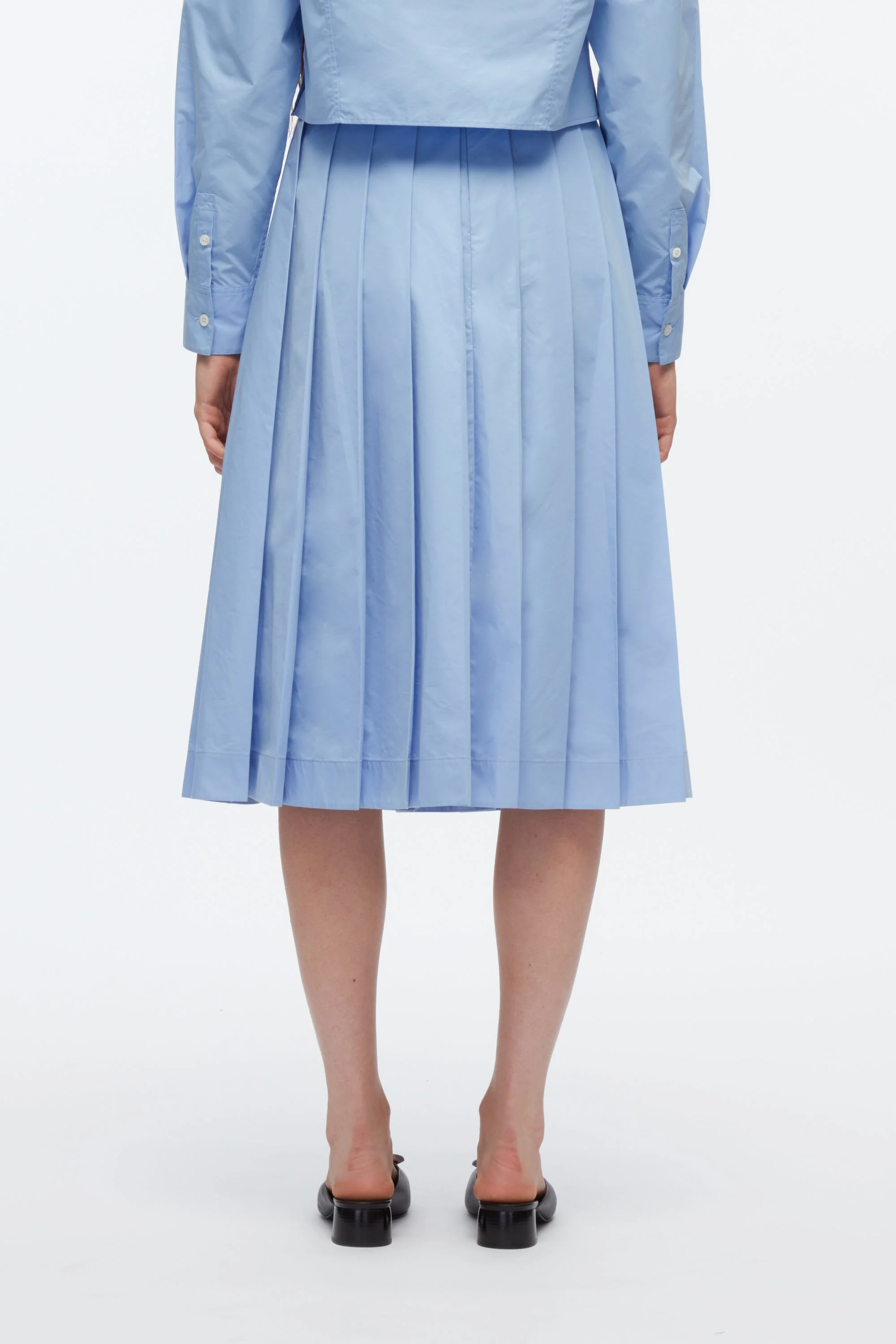 Knife Pleat Belted Skirt - Image 9