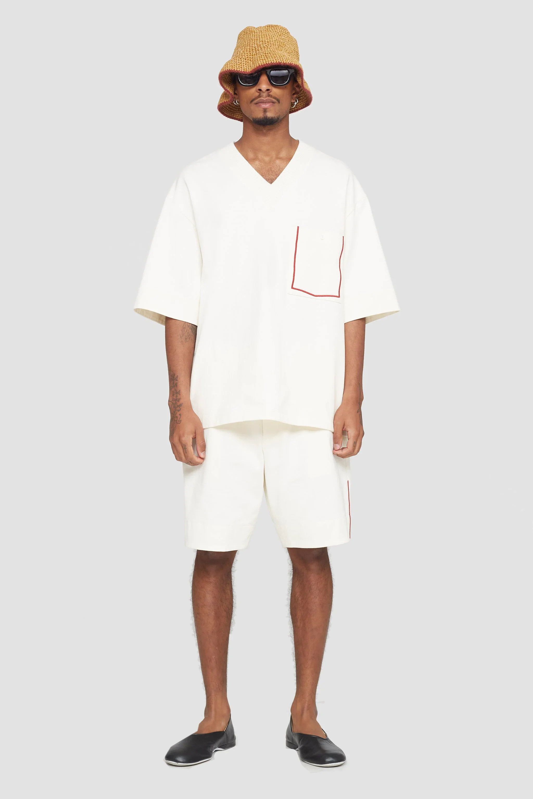 V-Neck Knit Shirt - Image 8