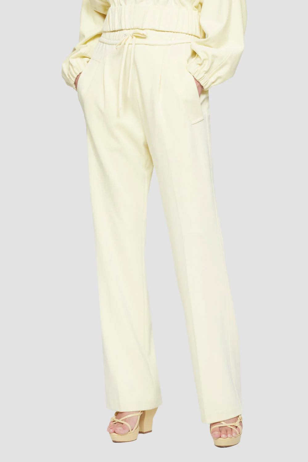 Knit Twill Drawstring Track Pant - Image 2