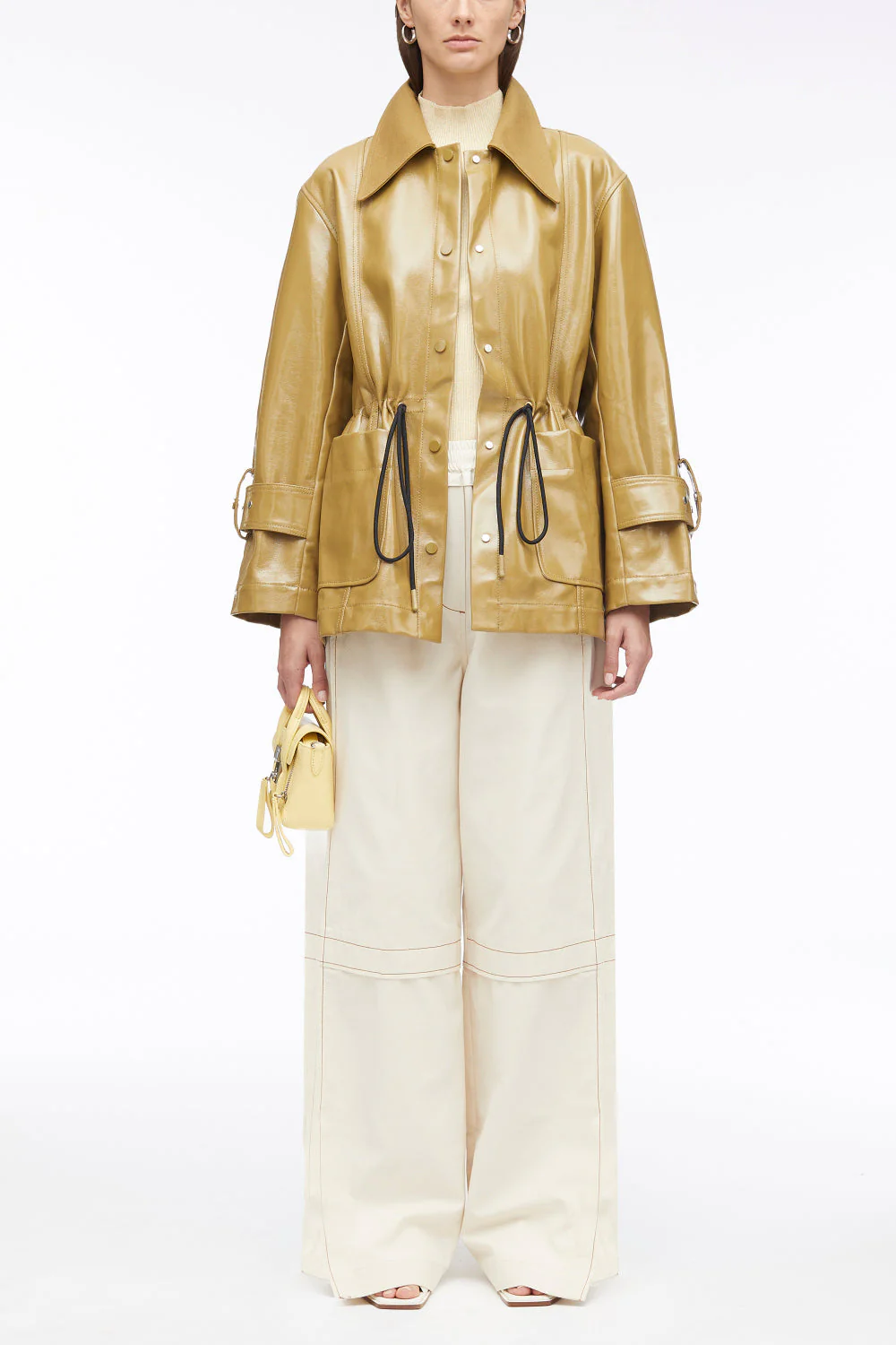 Laminated Cotton Canvas Field Jacket