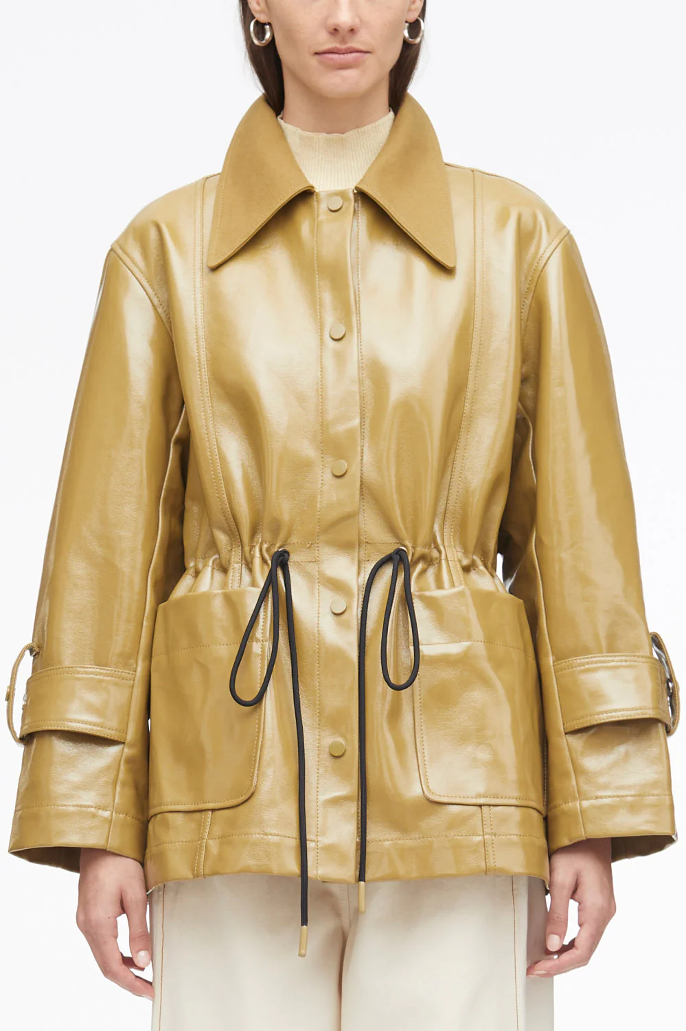 Laminated Cotton Canvas Field Jacket - Image 2