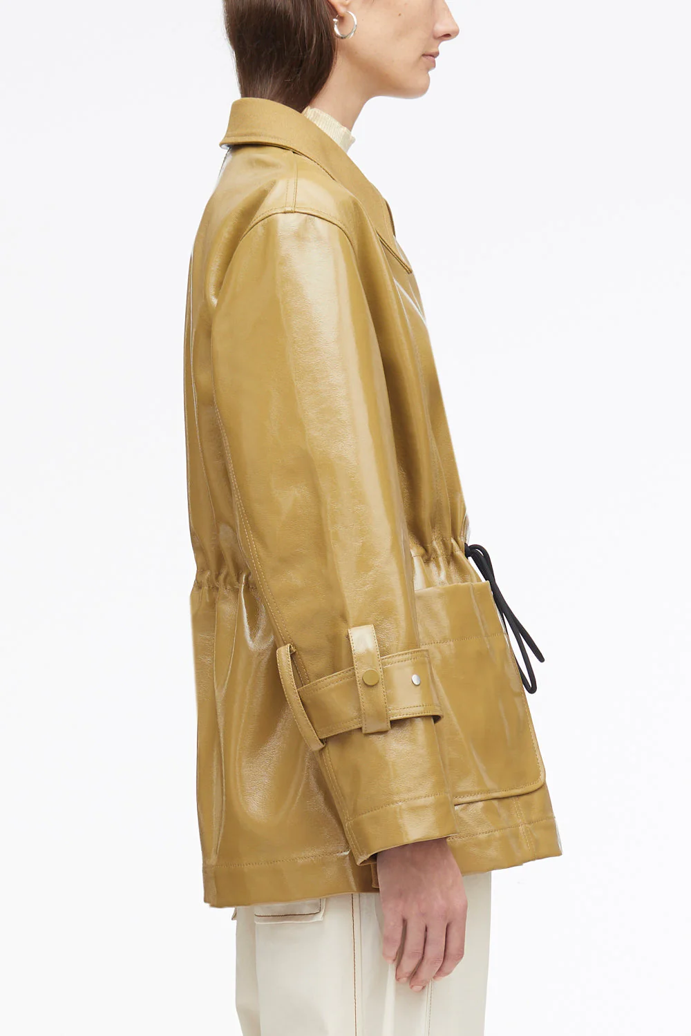 Laminated Cotton Canvas Field Jacket - Image 3