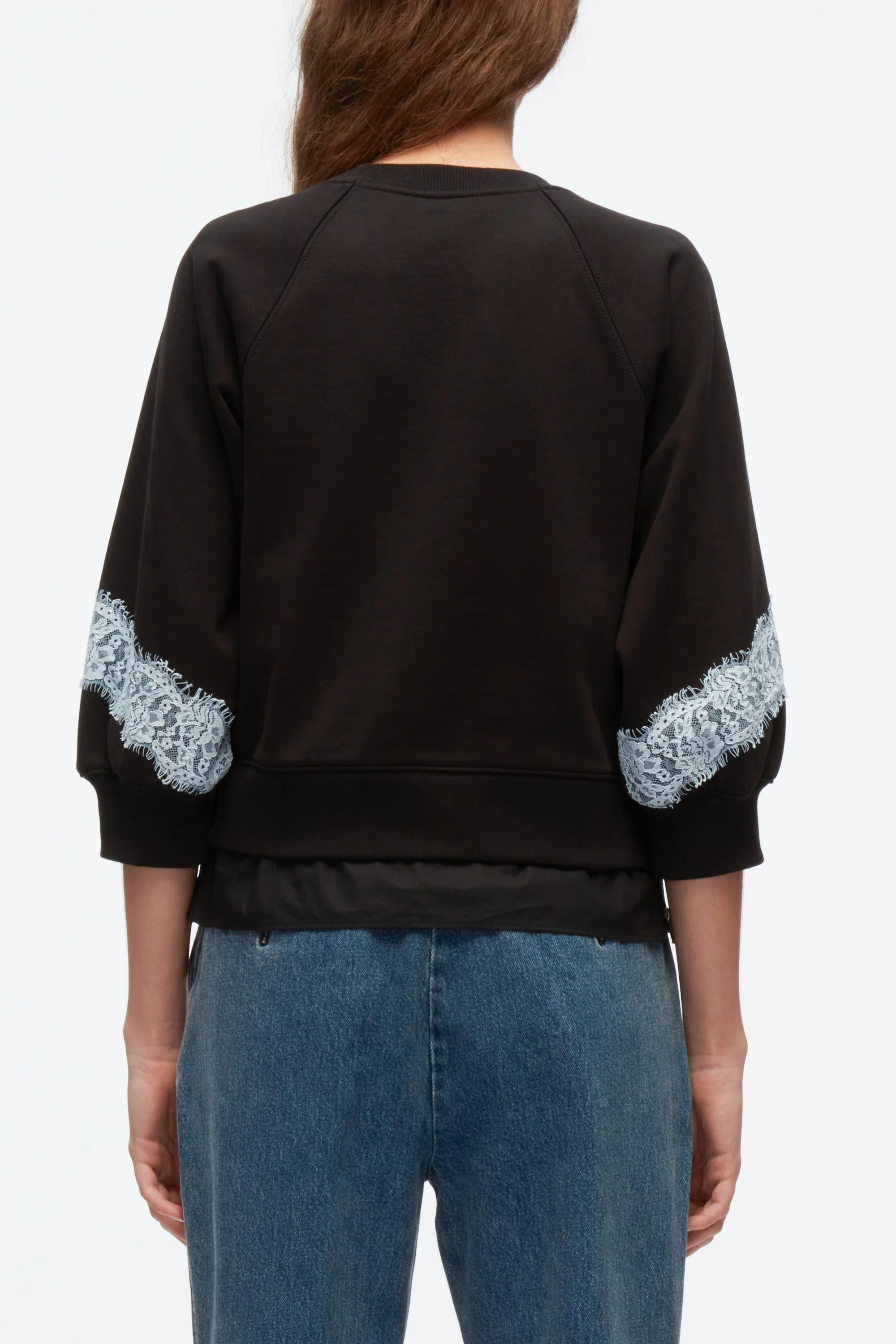 Lantern Sleeve Cotton Sweatshirt - Image 10