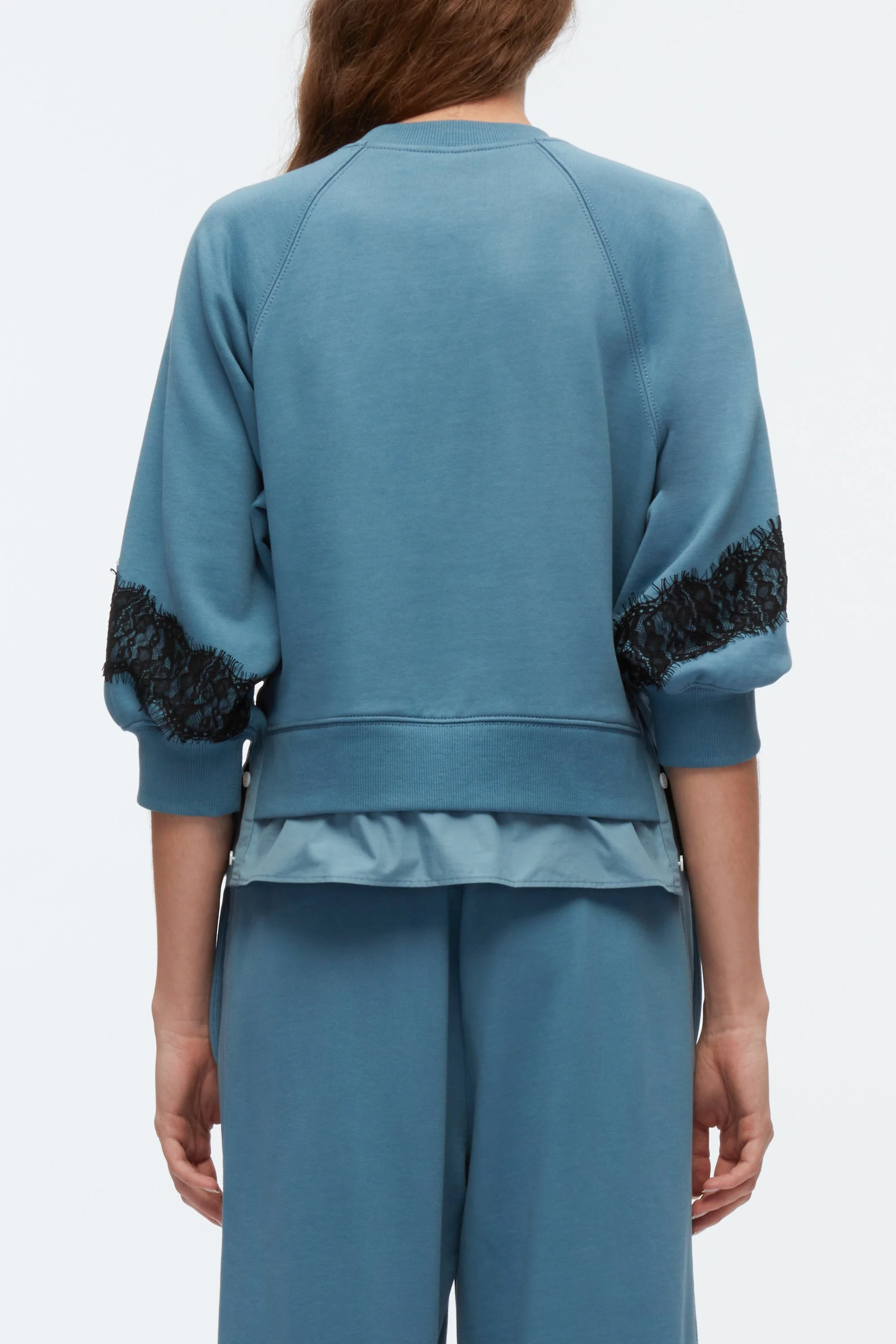 Lantern Sleeve Cotton Sweatshirt - Image 5