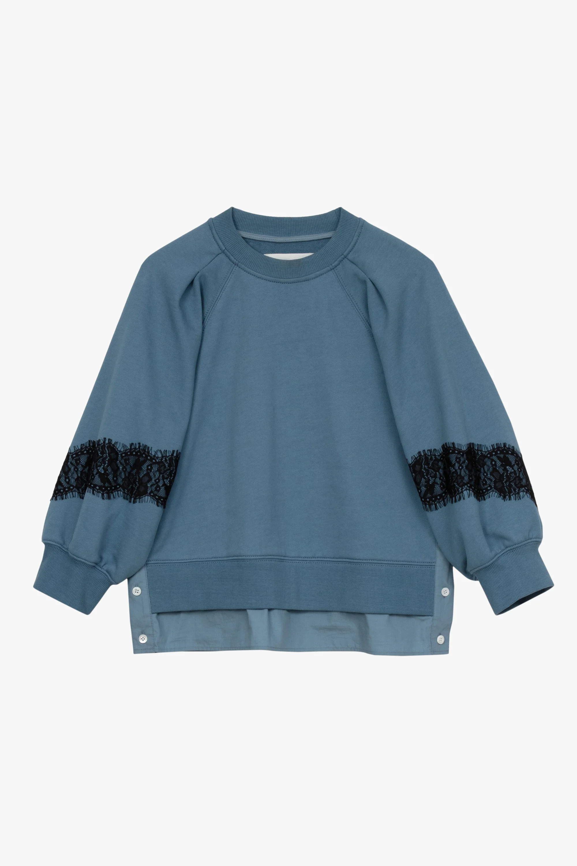 Lantern Sleeve Cotton Sweatshirt - Image 6