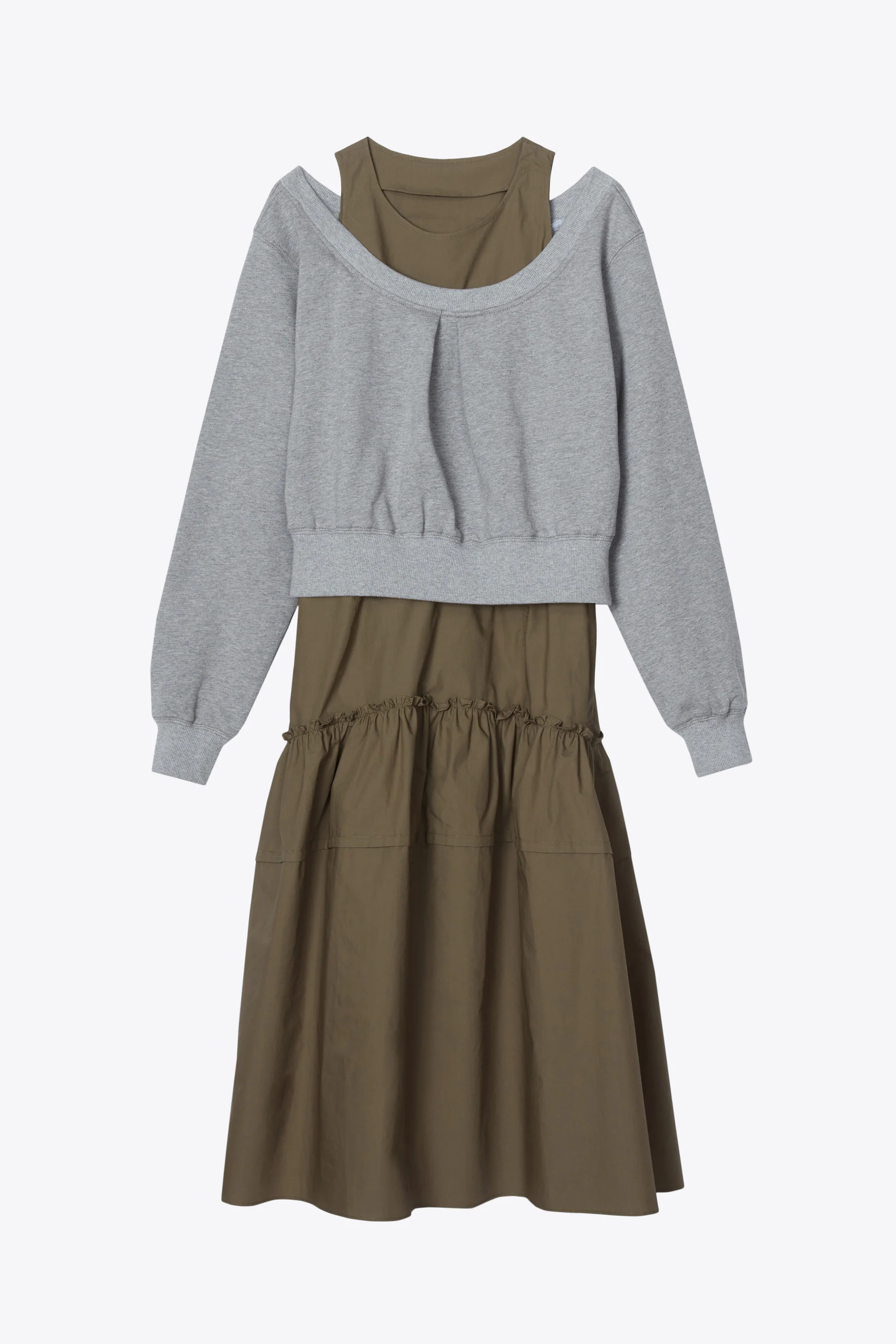 Layered Tank Combo Dress