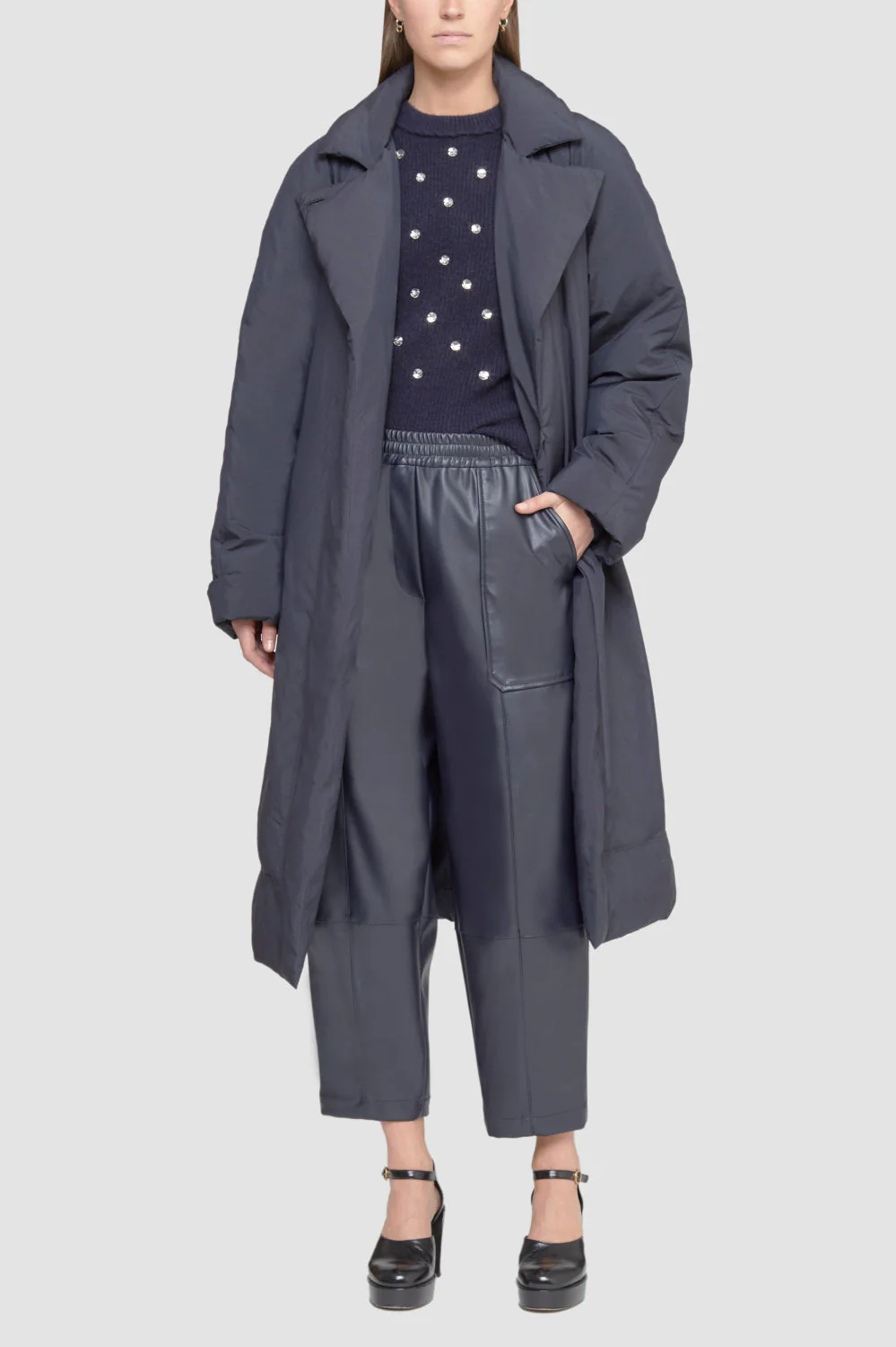 Leather Alternative Pull-On Trouser
