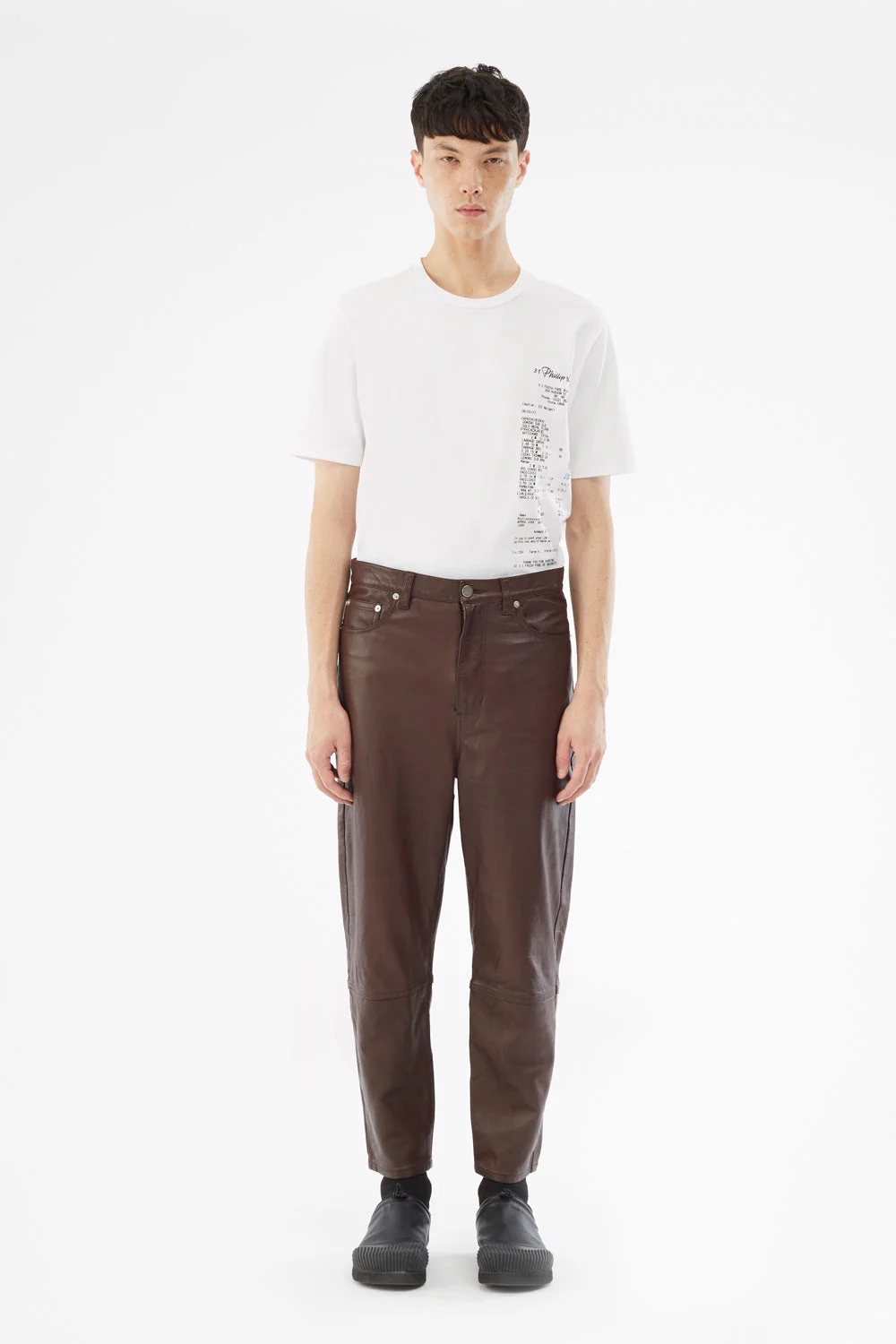 Leather Banana Jeans