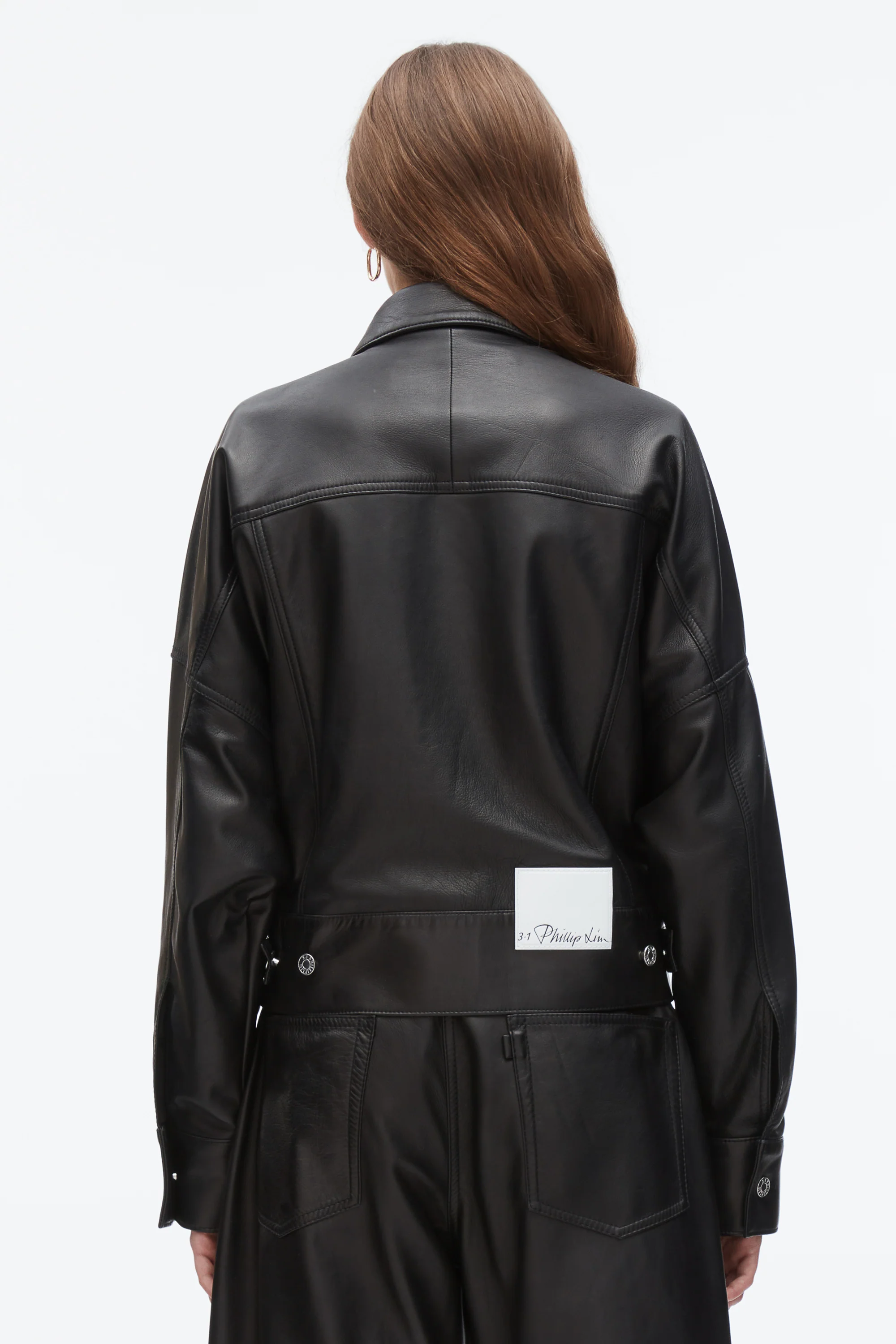 Leather Boxy Jacket - Image 5