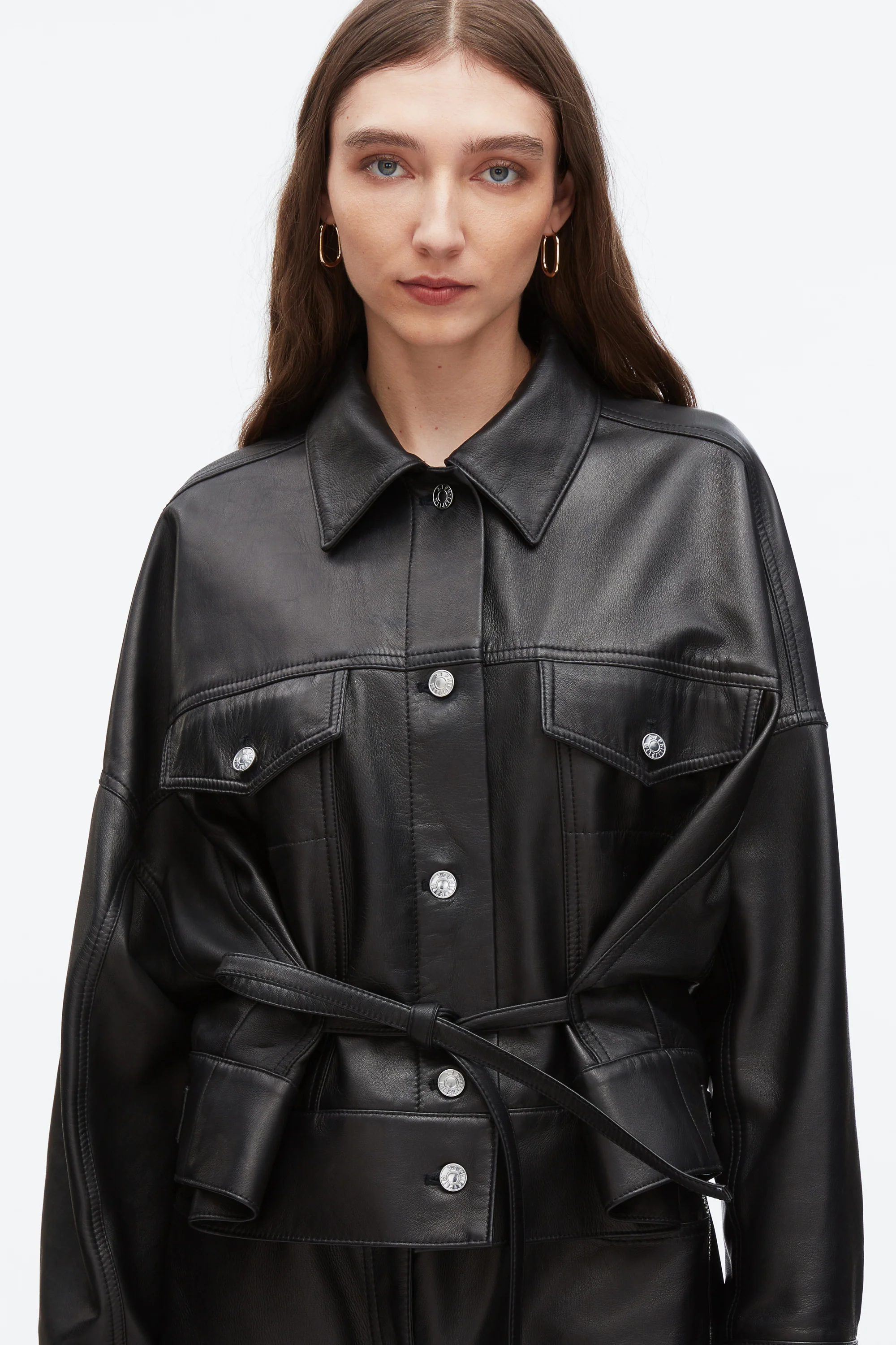 Leather Boxy Jacket - Image 6
