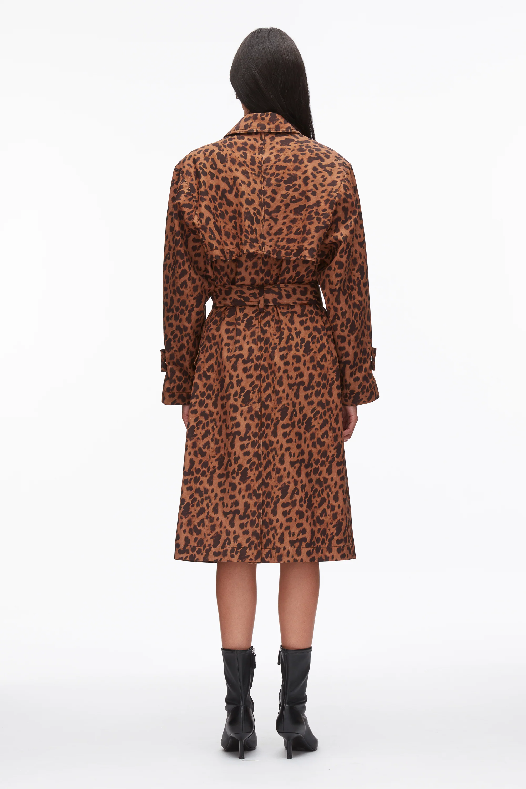 Leopard Print Trench Coat - Image 5