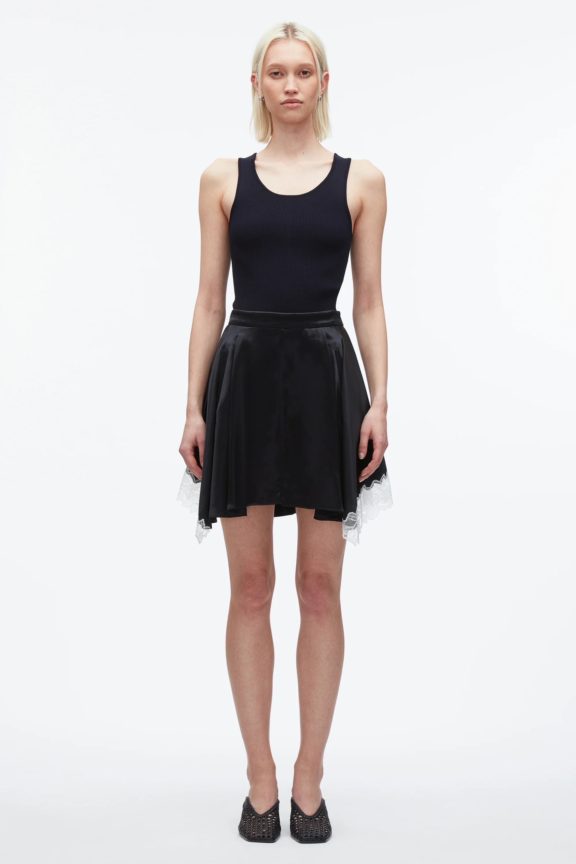 Liquid Satin Mini Skirt - Image 2