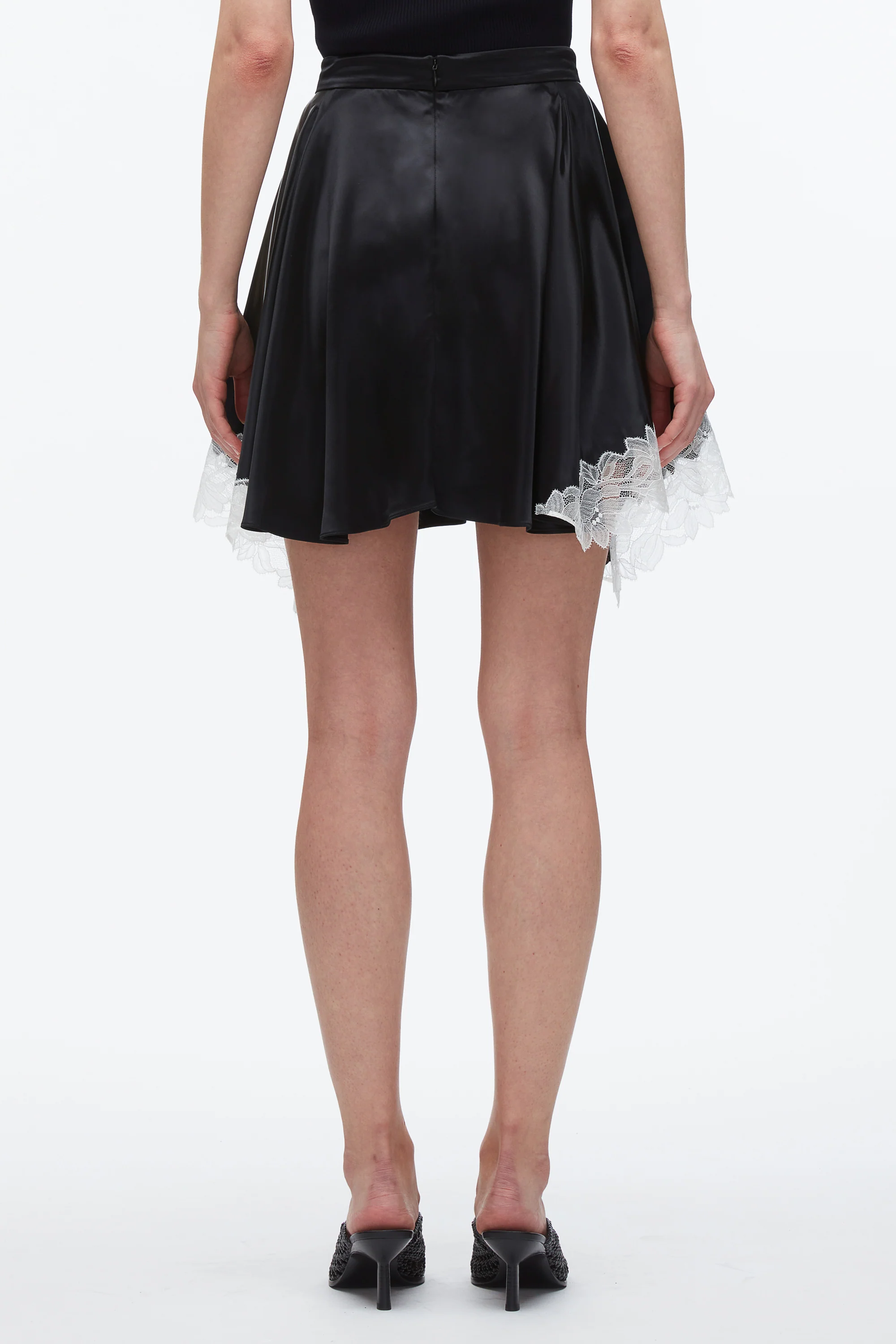Liquid Satin Mini Skirt - Image 5