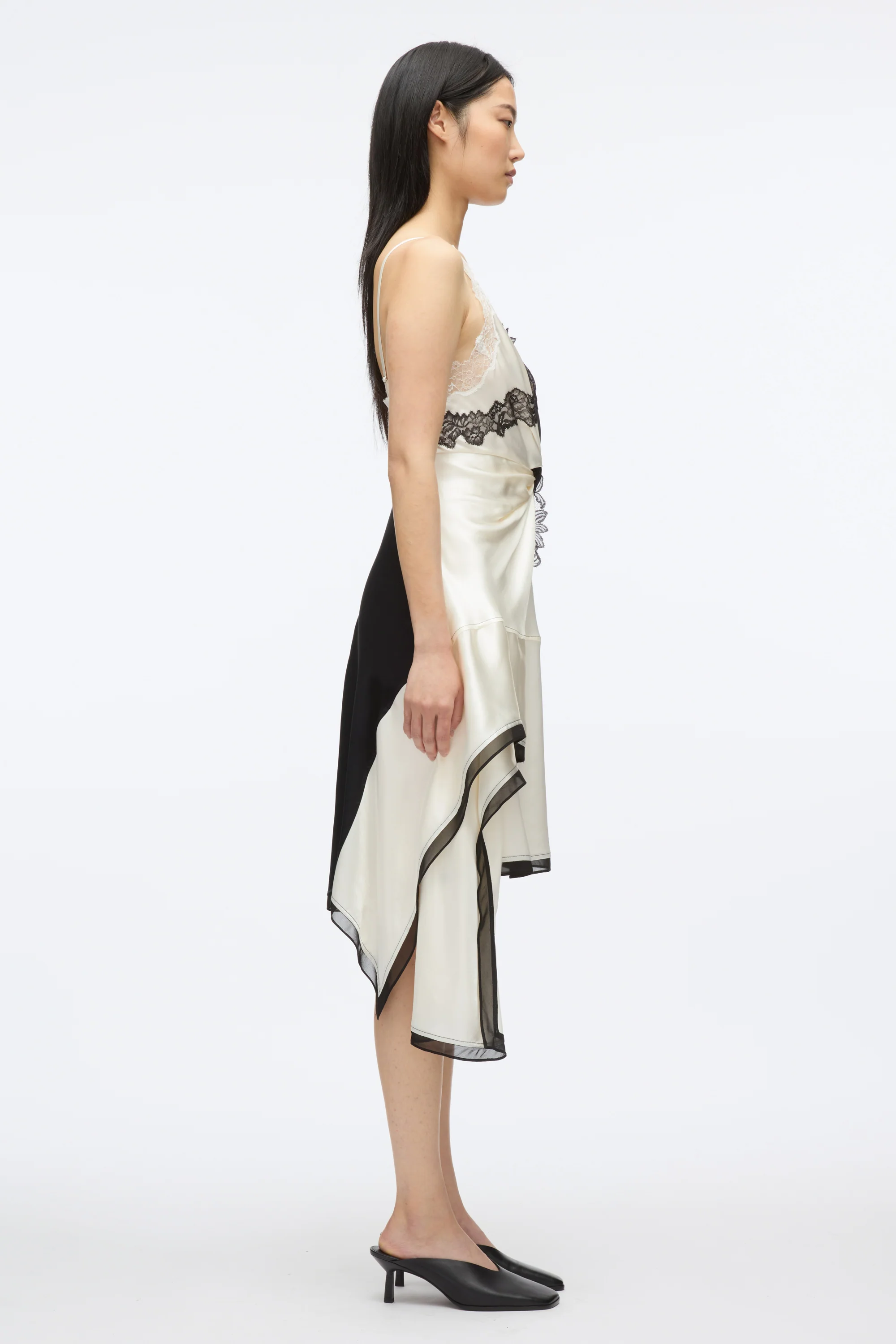 Liquid Satin Twist Slip Dress - Image 3