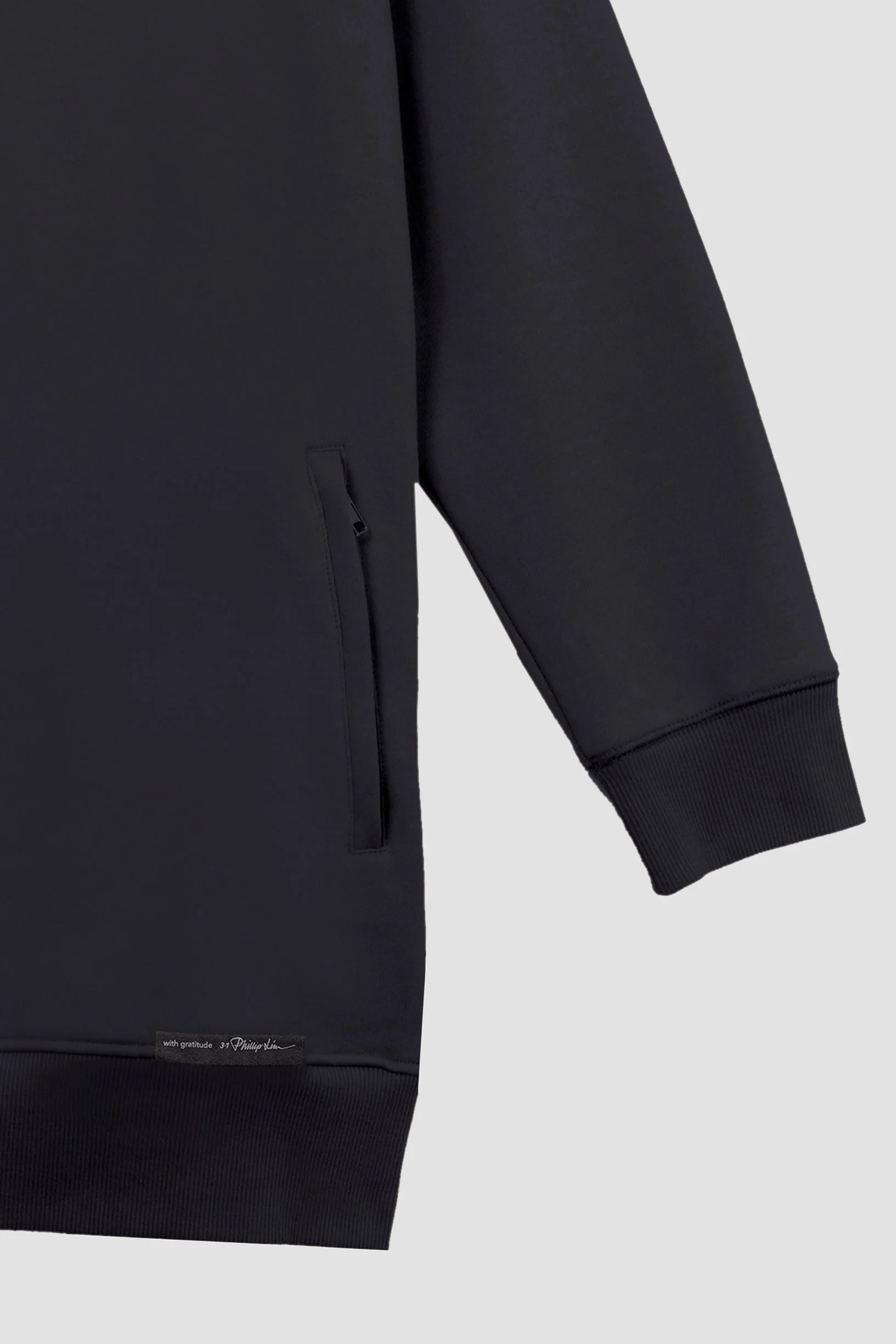 Drawstring-Hood Sweatshirt Dress - Image 2
