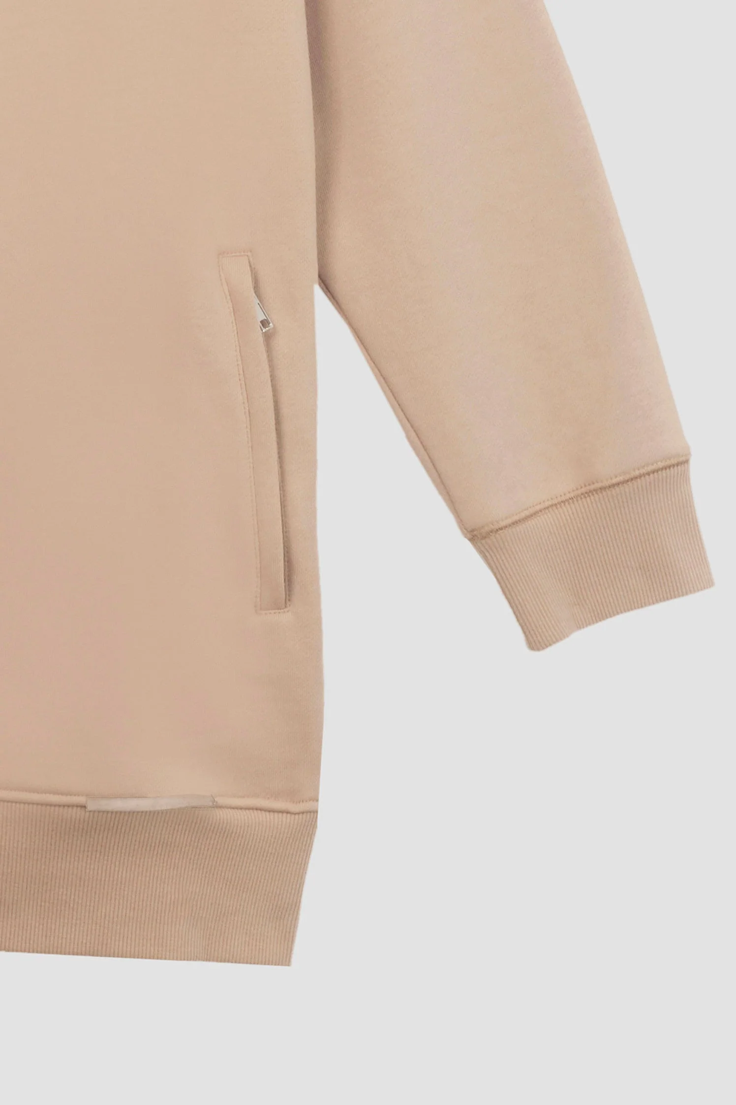 Drawstring-Hood Sweatshirt Dress - Image 4